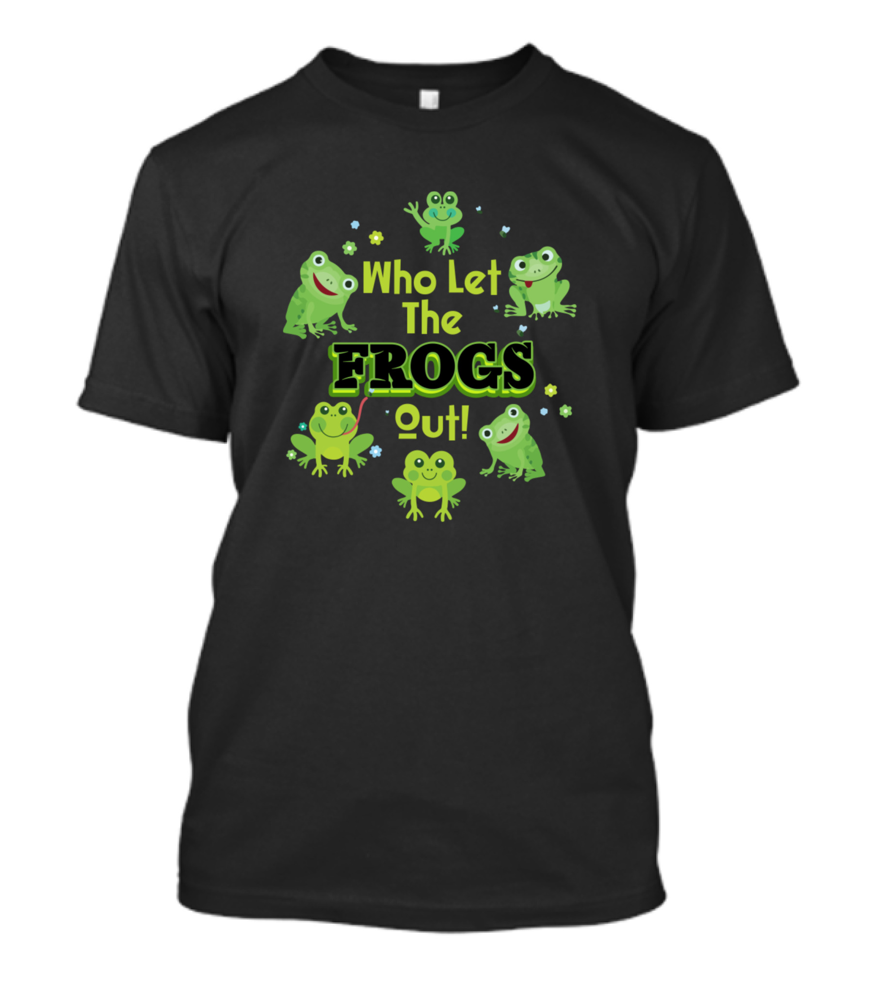 Who Let The Frogs Out Pesach Plague Funny Frog T-Shirt