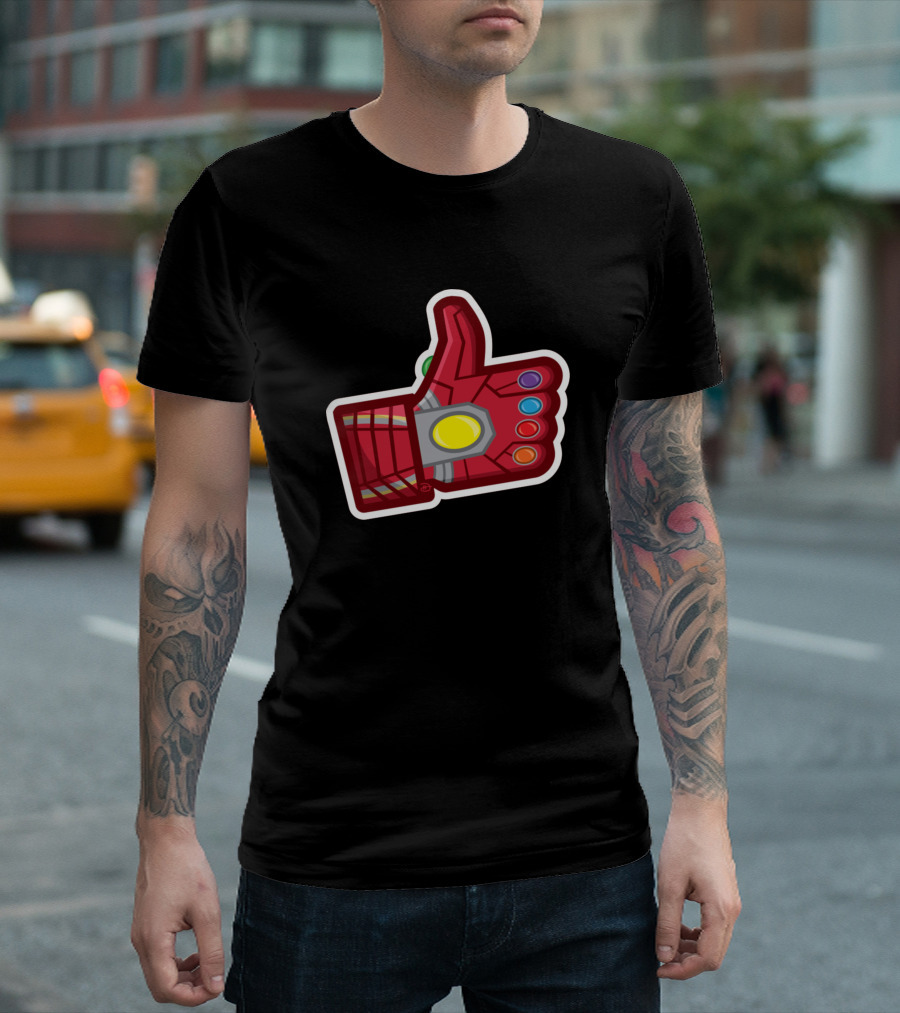I Like You 3000 Gauntlet Thumbs Up Iconic Marvel Avengers Infinity Stones T-Shirt