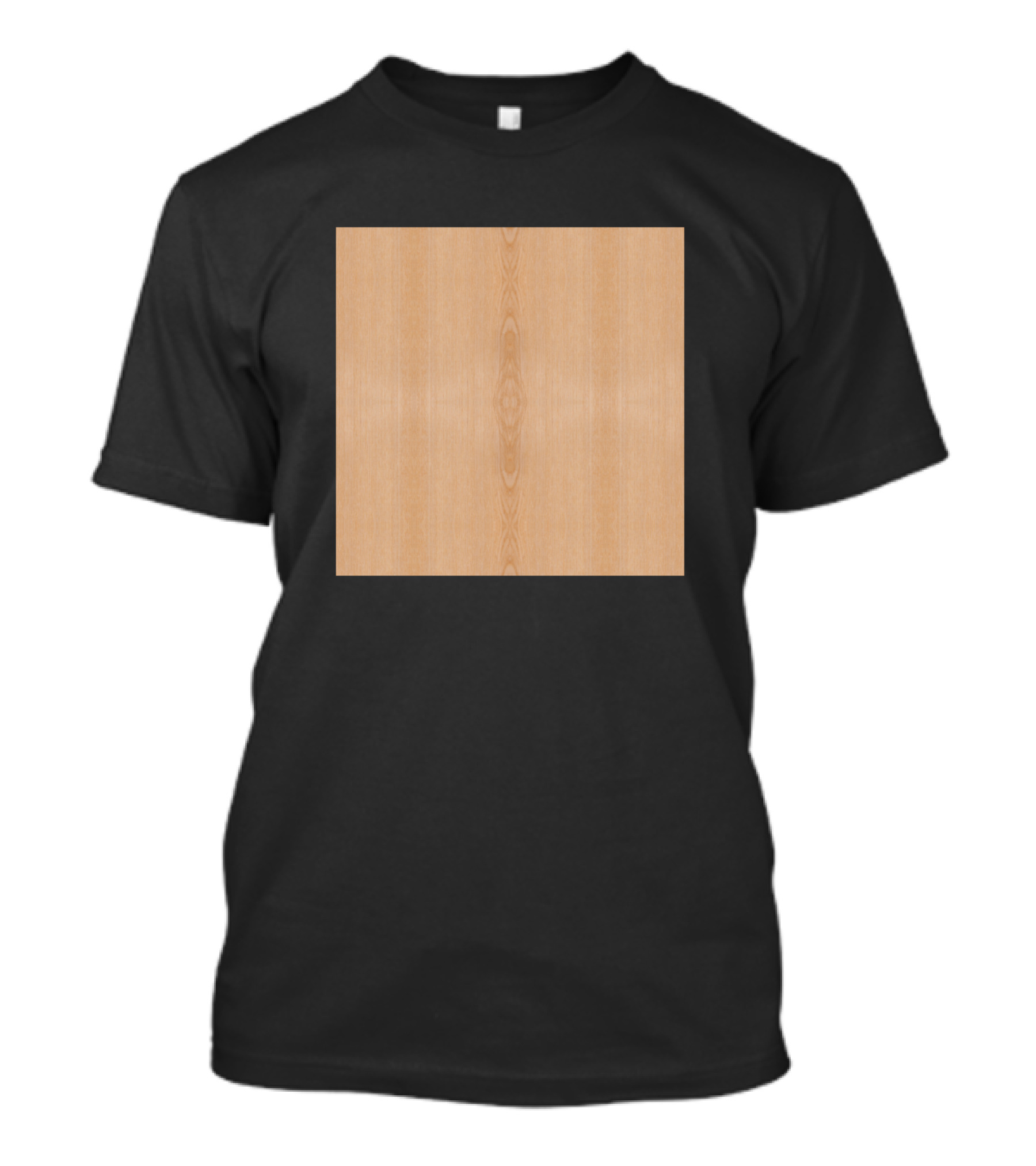 Light Brown Wood Grain Textured Square T-Shirt
