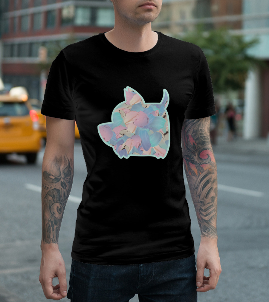 Little Puppy Pastel Brushstroke Watercolor T-Shirt
