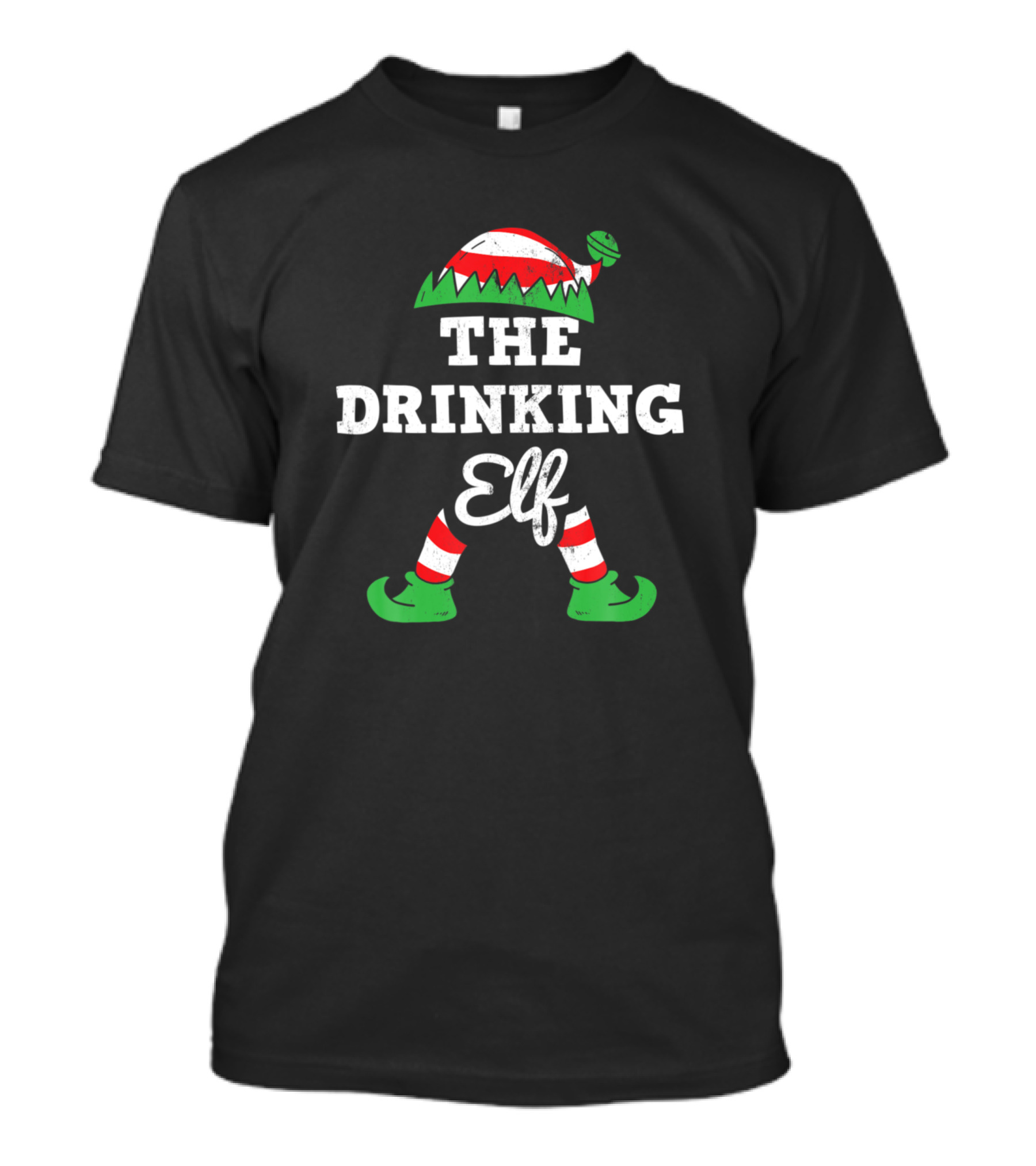 The Drinking Elf Holiday December Matching T-Shirt