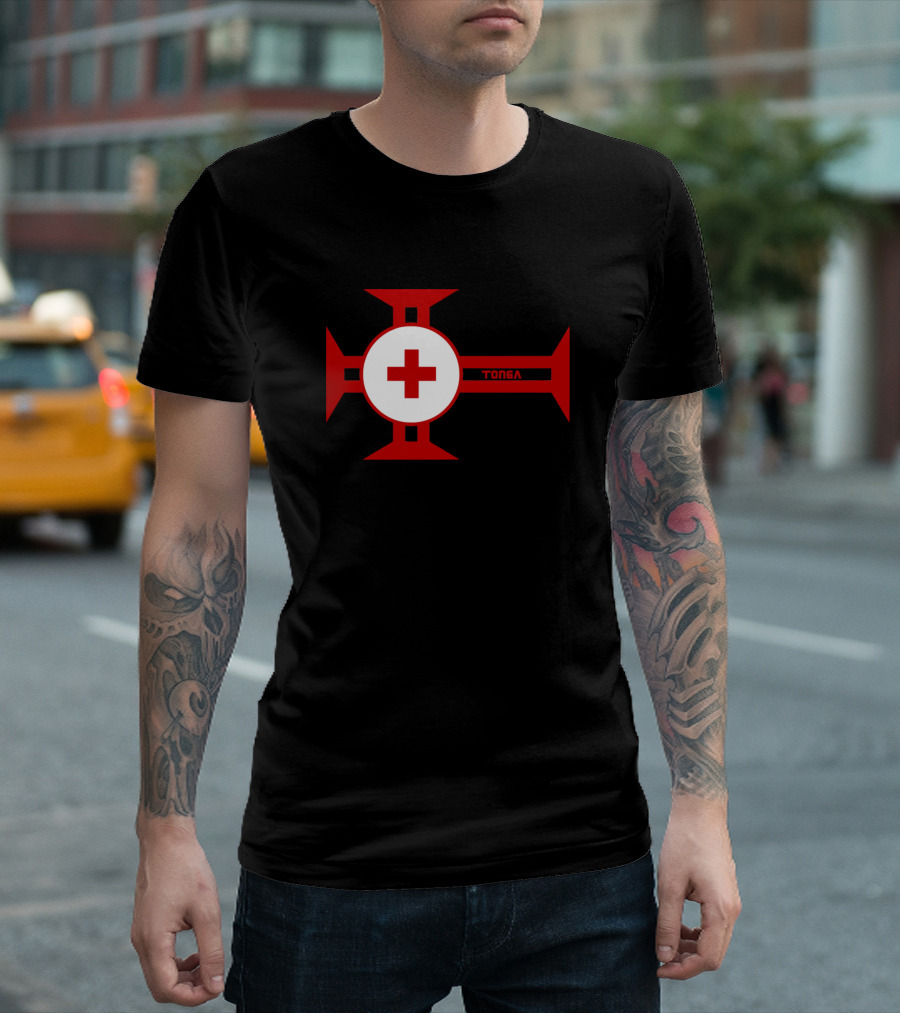Tonga Cross and Flag T-Shirt