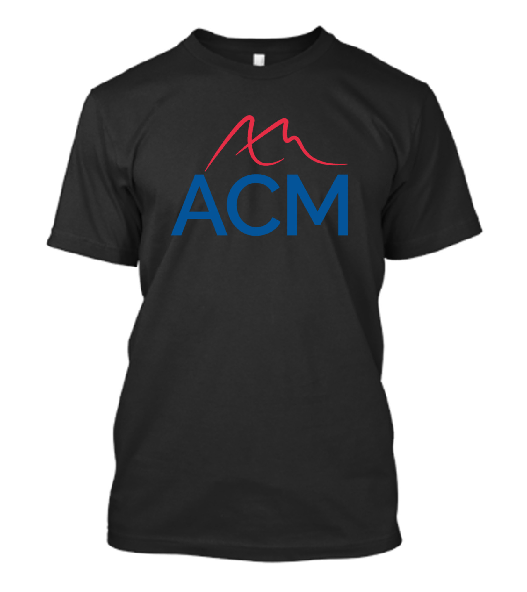 ACM American College Of The Middle East Red And Blue Script T-Shirt