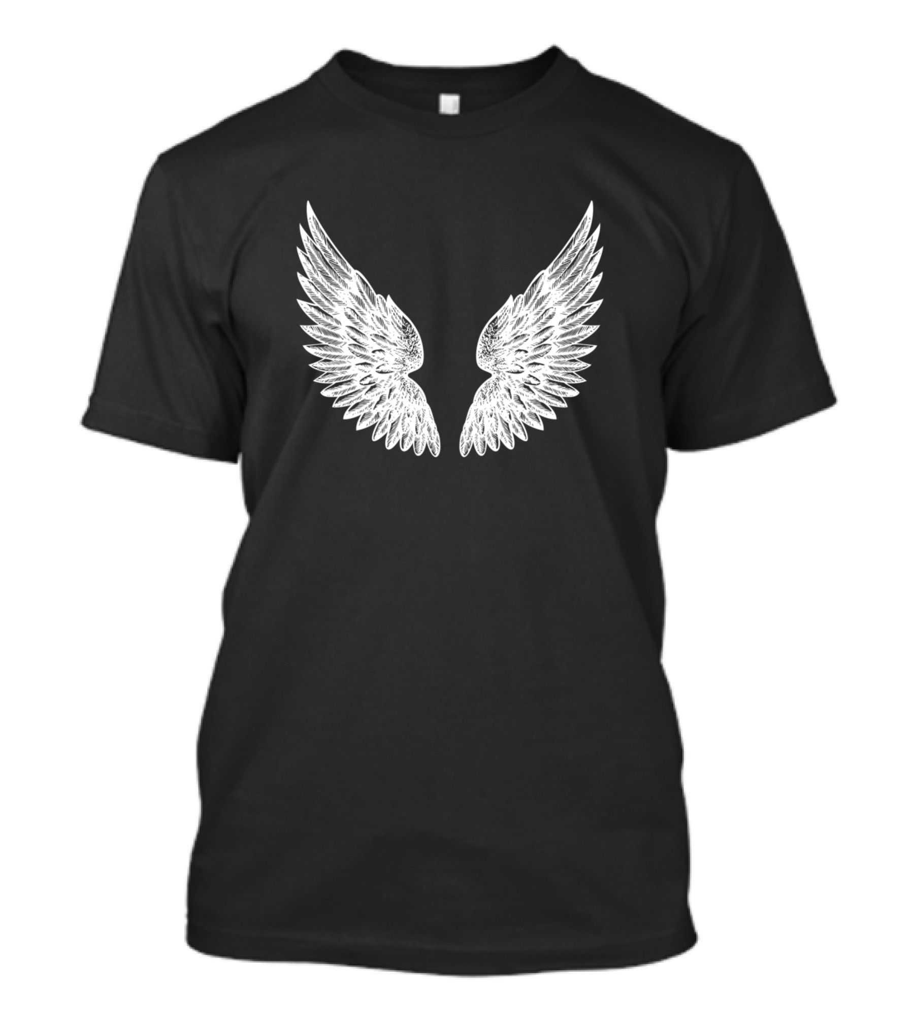 Angel Wings Jesus Faith Hope Biker Tattoo T-Shirt
