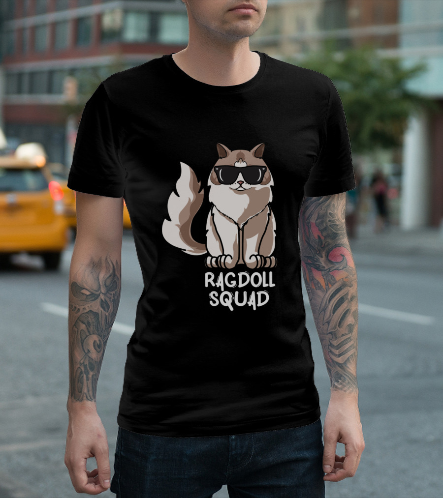 Ragdoll Cat Squad Essential Kitten Kitt T-Shirt