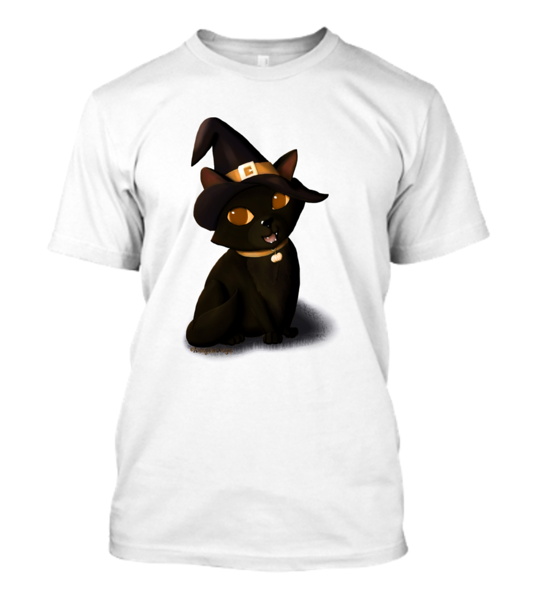 Cats Halloween Witch Hat Kitten Funny Cat Kitty T-Shirt