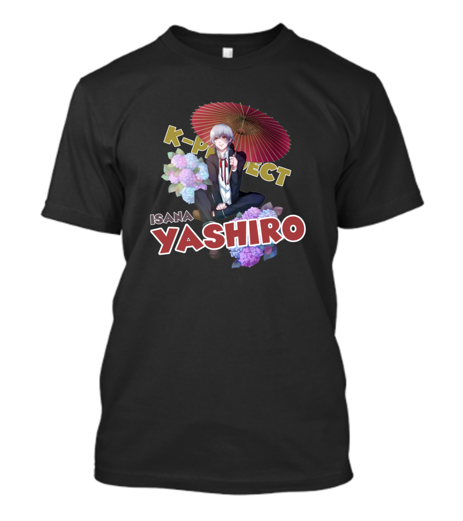 K-Project Isana Yashiro With Umbrella And Flowers T-Shirt
