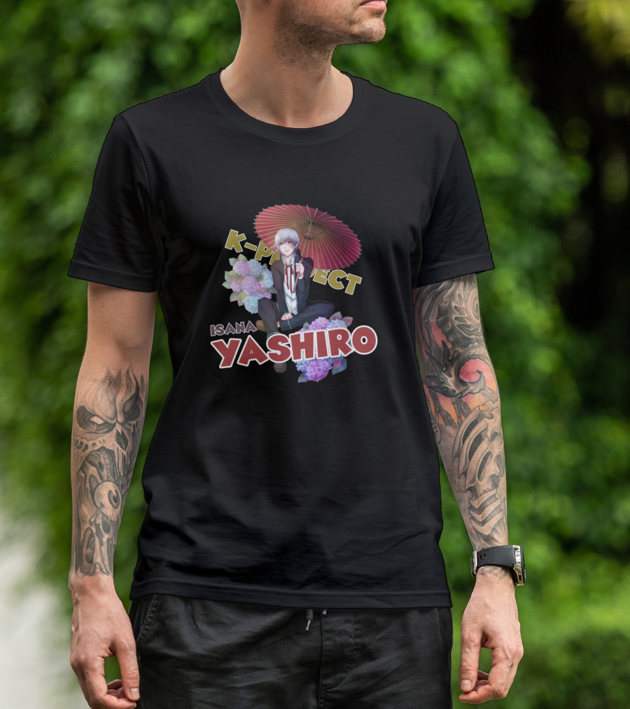 K-Project Isana Yashiro With Umbrella And Flowers T-Shirt