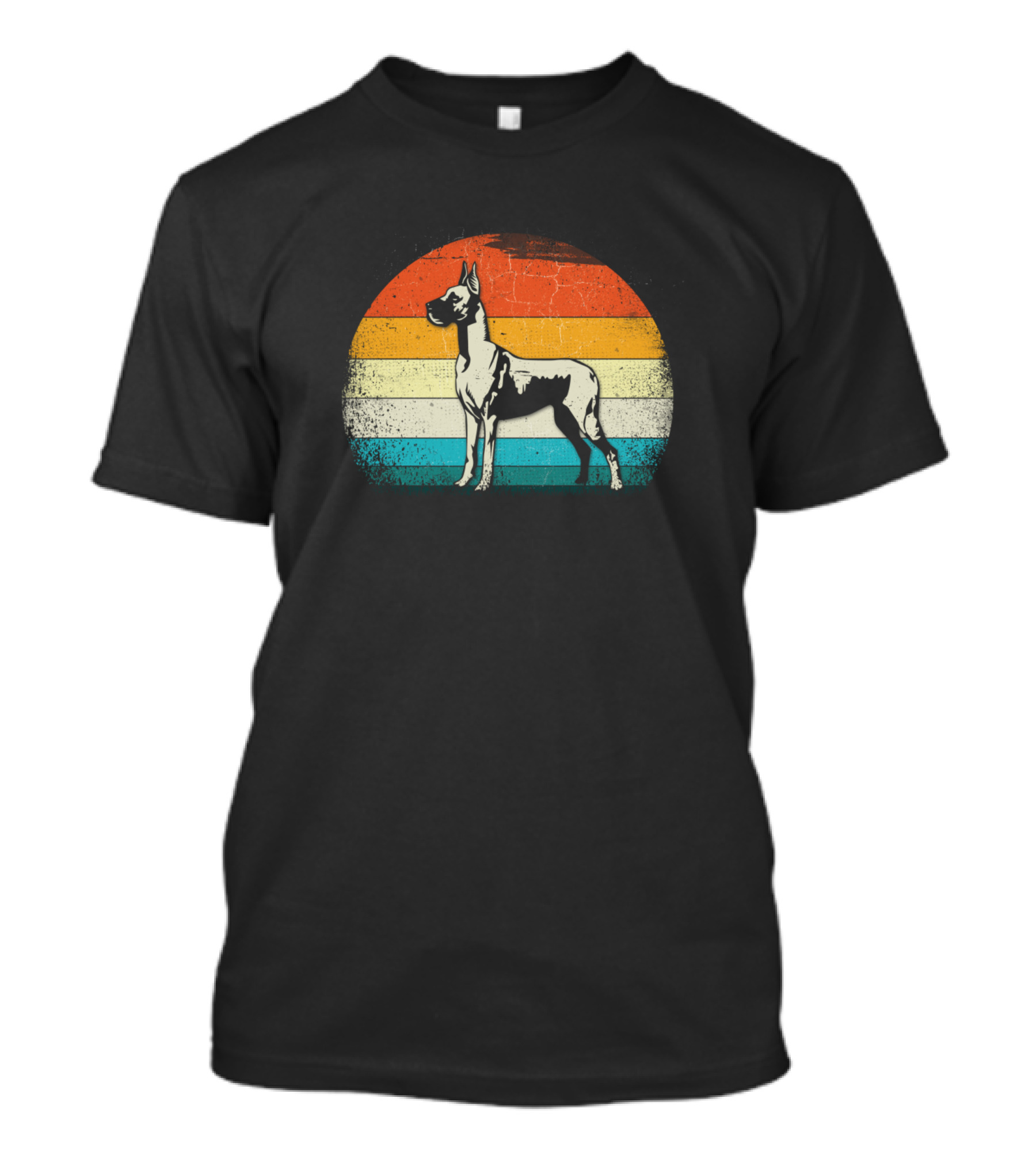 Great Dane Vintage Retro Dog Lover Dad T-Shirt