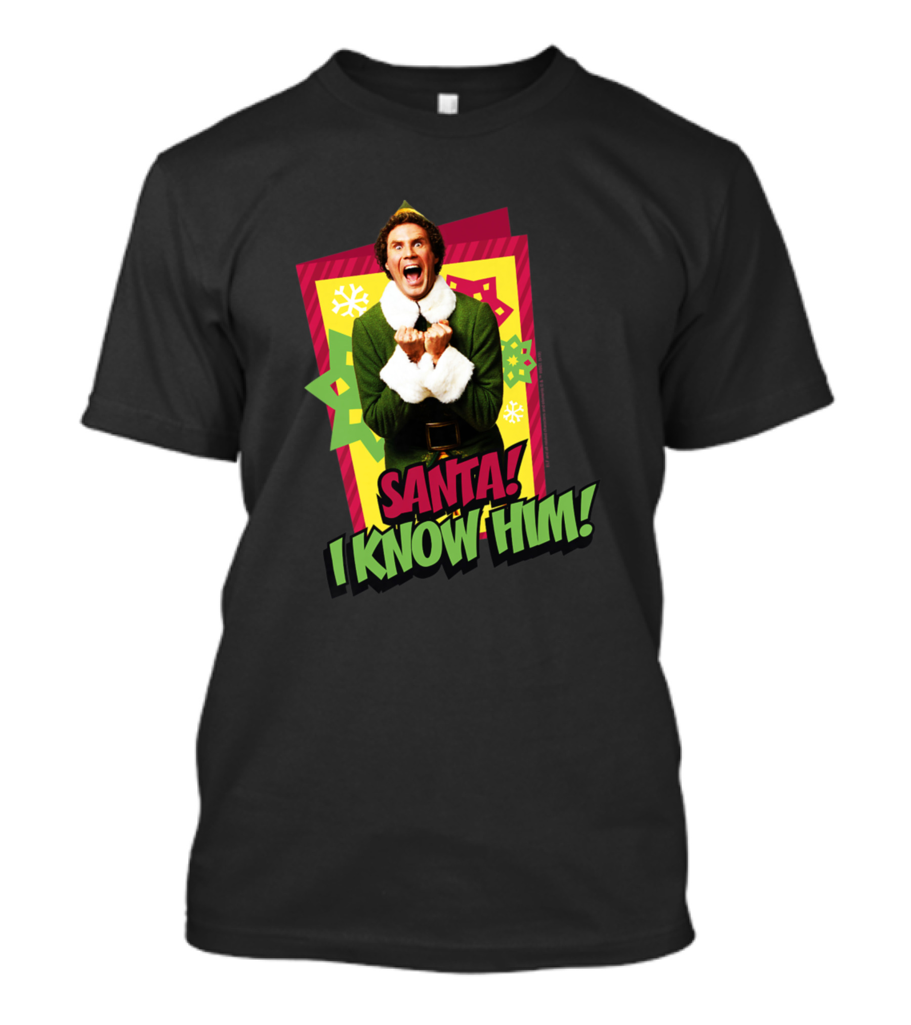 Elf Buddy Santa I Know Him Christmas Movie T-Shirt