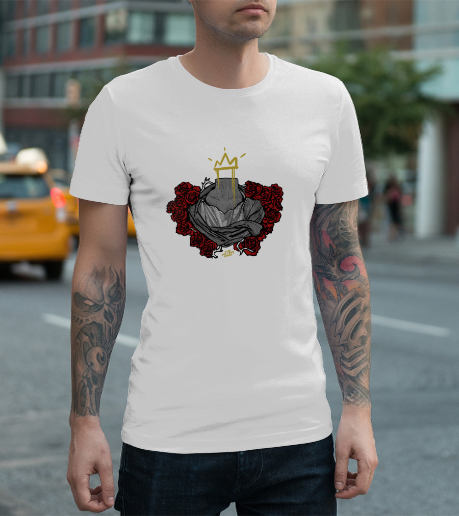 Kings Burial Red Roses Crown Halo T-Shirt