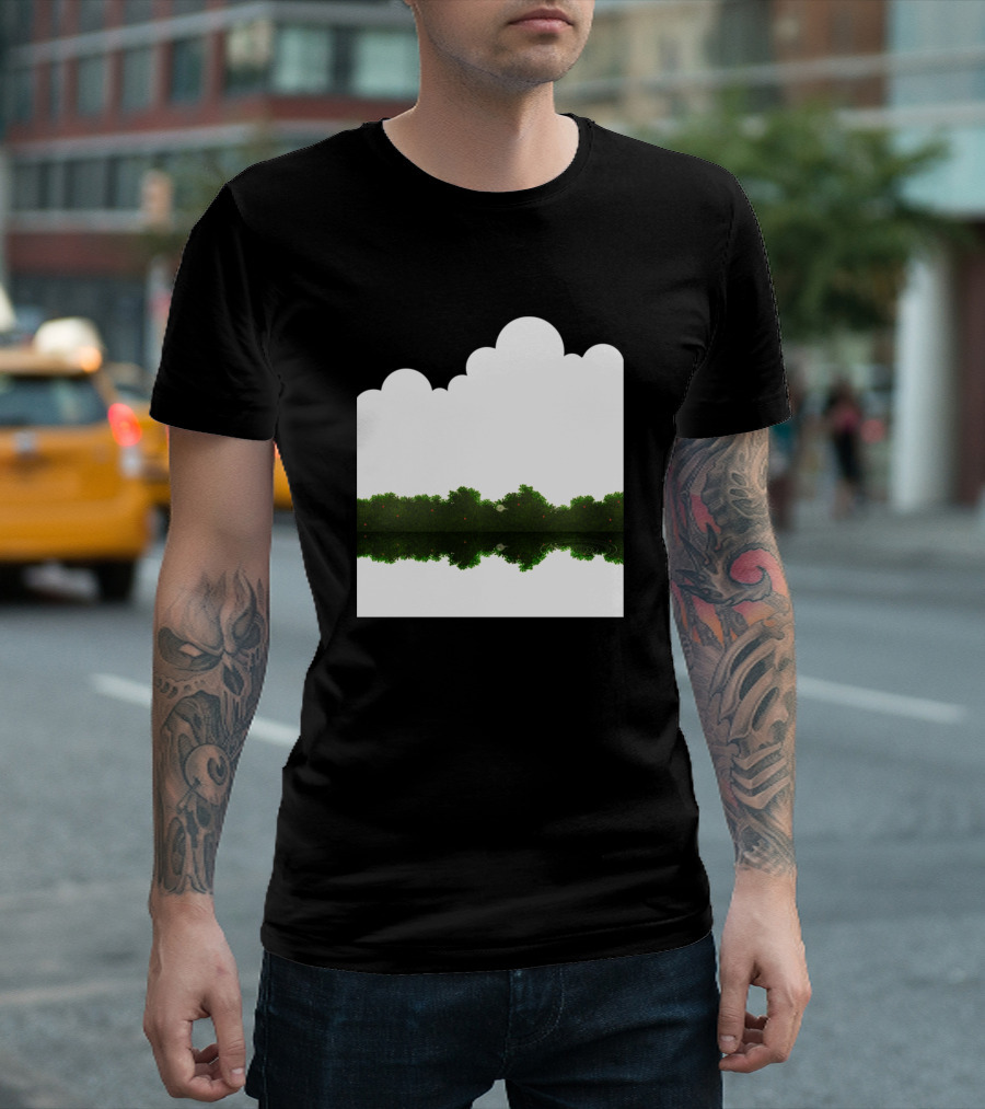Lonely Tamsea Cloud Reflection Landscape T-Shirt