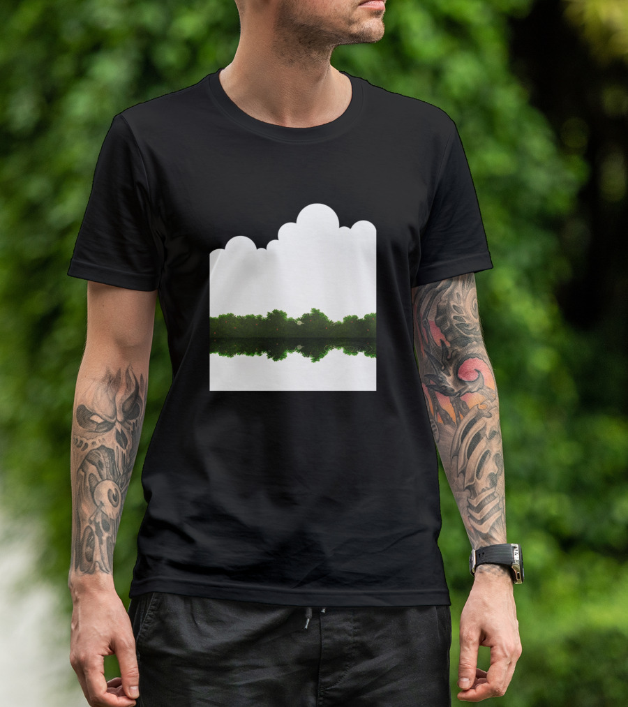 Lonely Tamsea Cloud Reflection Landscape T-Shirt