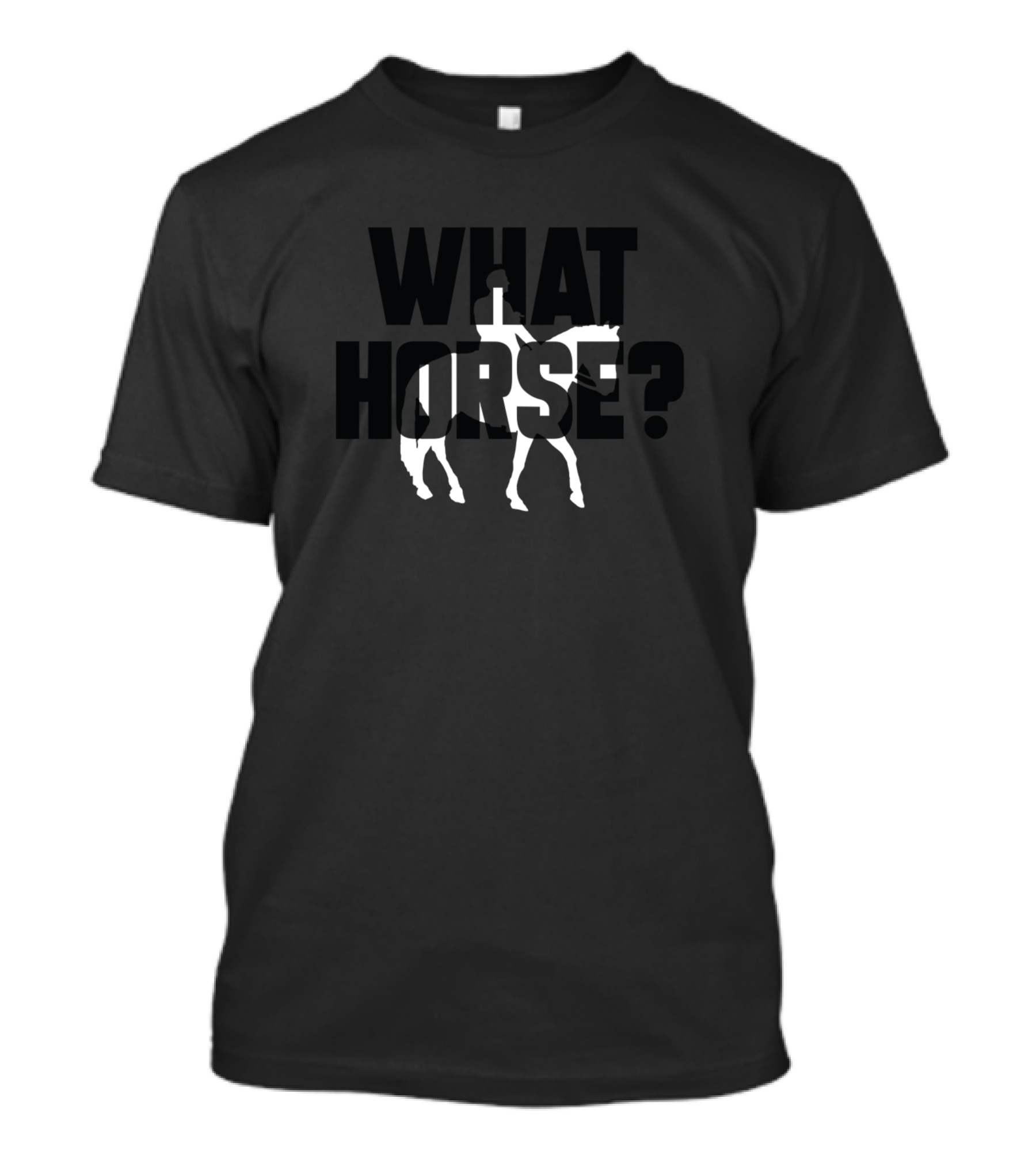 Lucifer What Horse Shadow Silhouette Racerback T-Shirt
