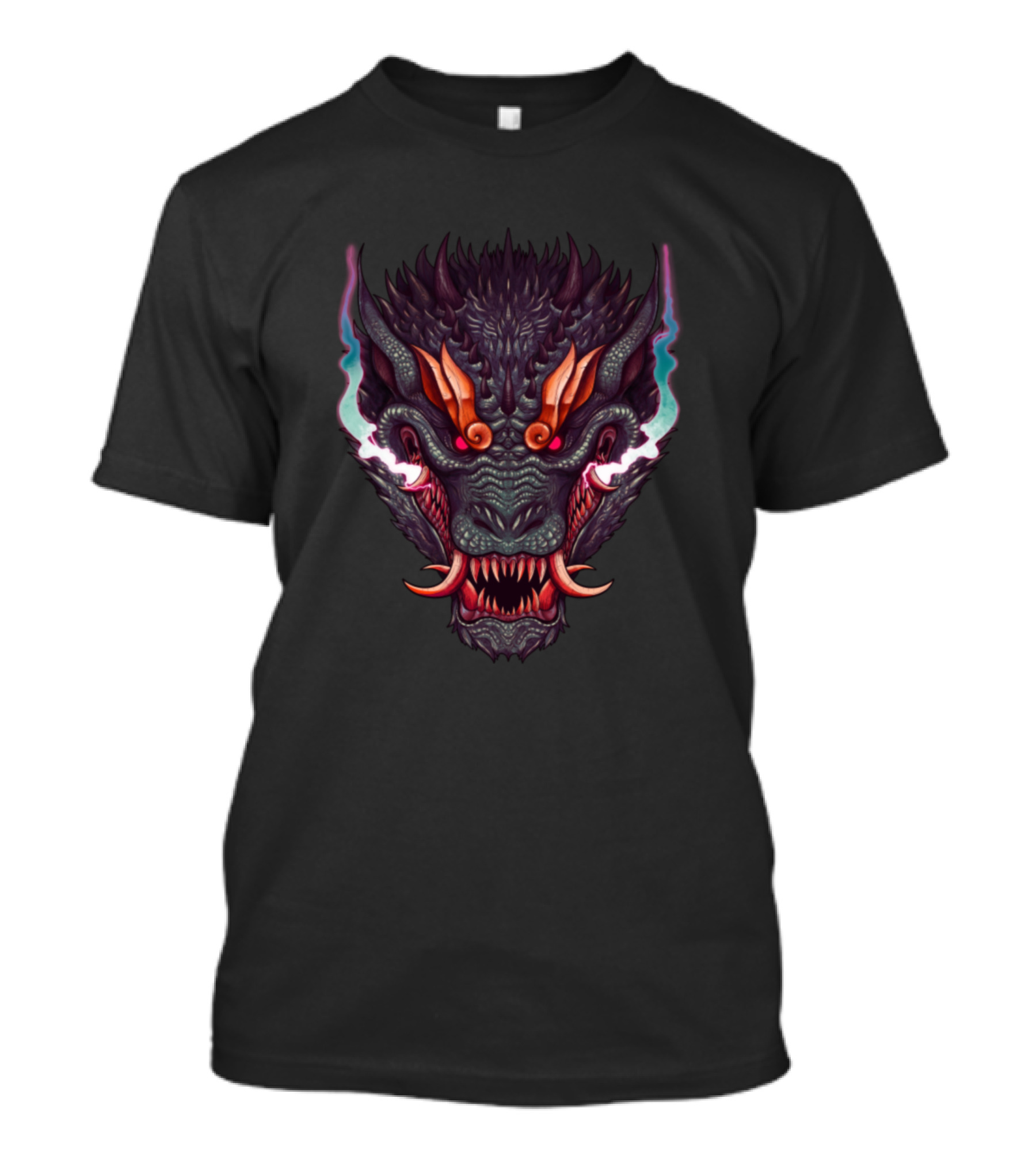 Oni Goji Dark Dragon Demon Mask T-Shirt