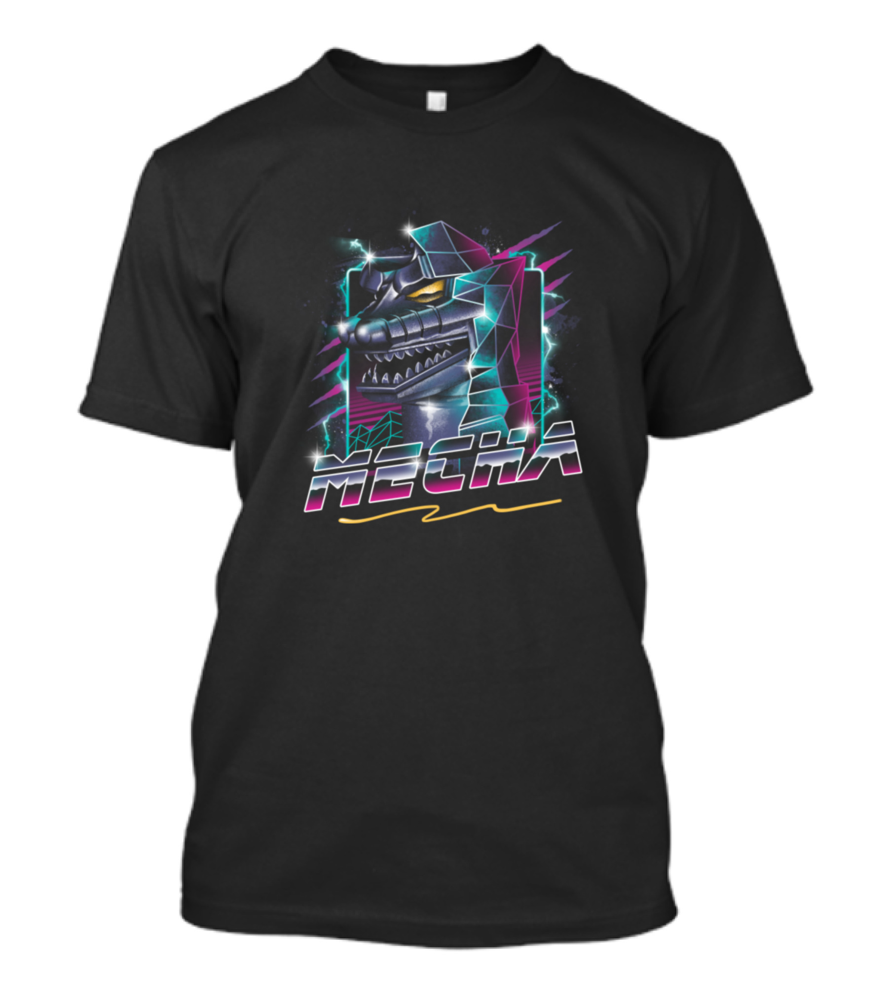 Rad Mecha Neon Kaiju Electric Burst T-Shirt