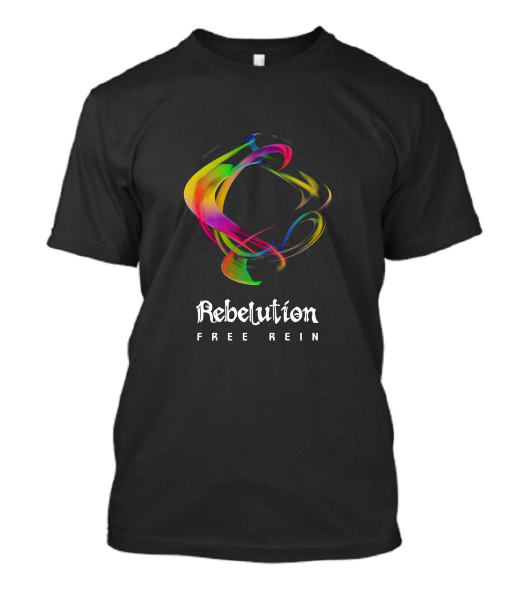 Rebelution Free Rein Tour Colorful Swirl T-Shirt