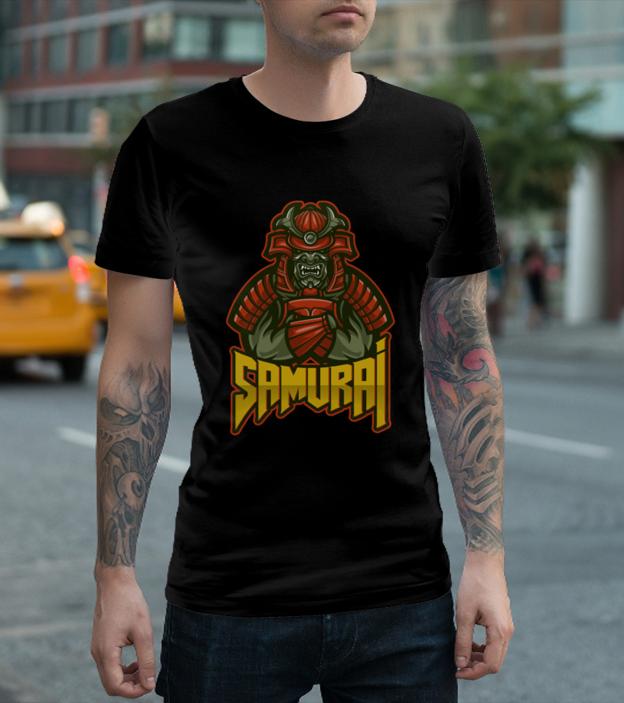 Samurai Warrior Helmet Armor T-Shirt