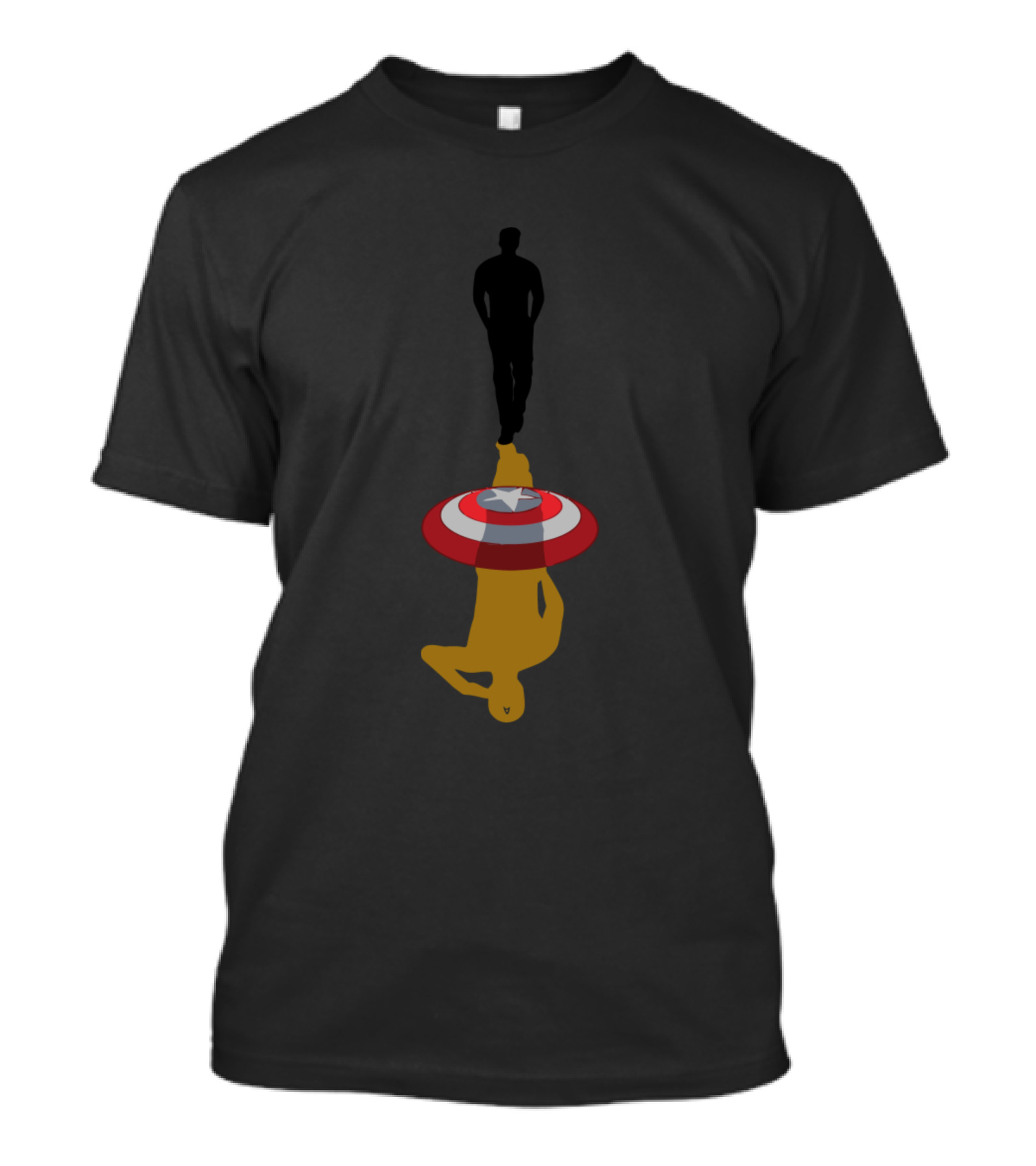 Thanks Captain Chris Avengers Reflection Shield Heroic T-Shirt