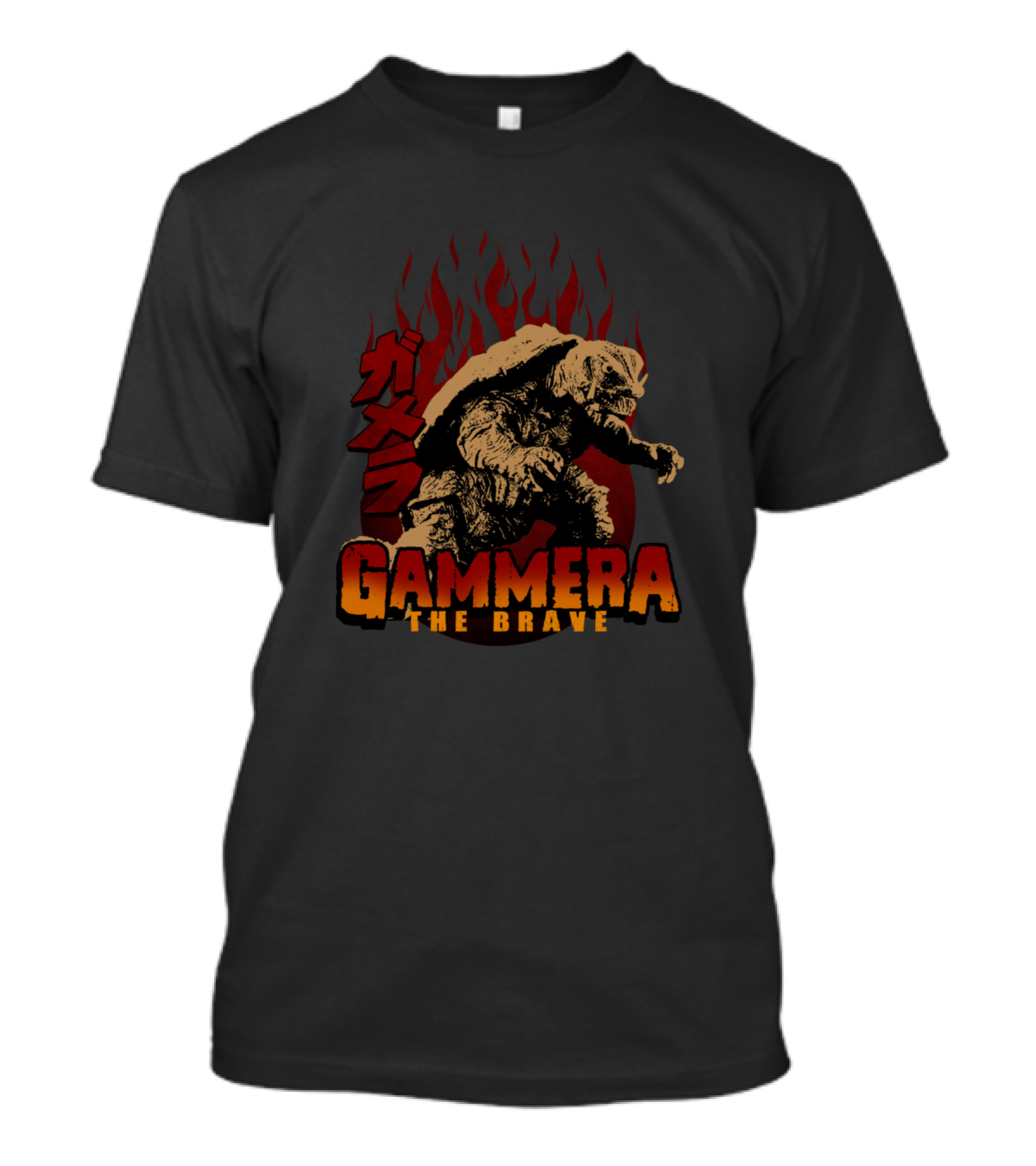 Gammera The Brave Kaiju Monster With Flames T-Shirt