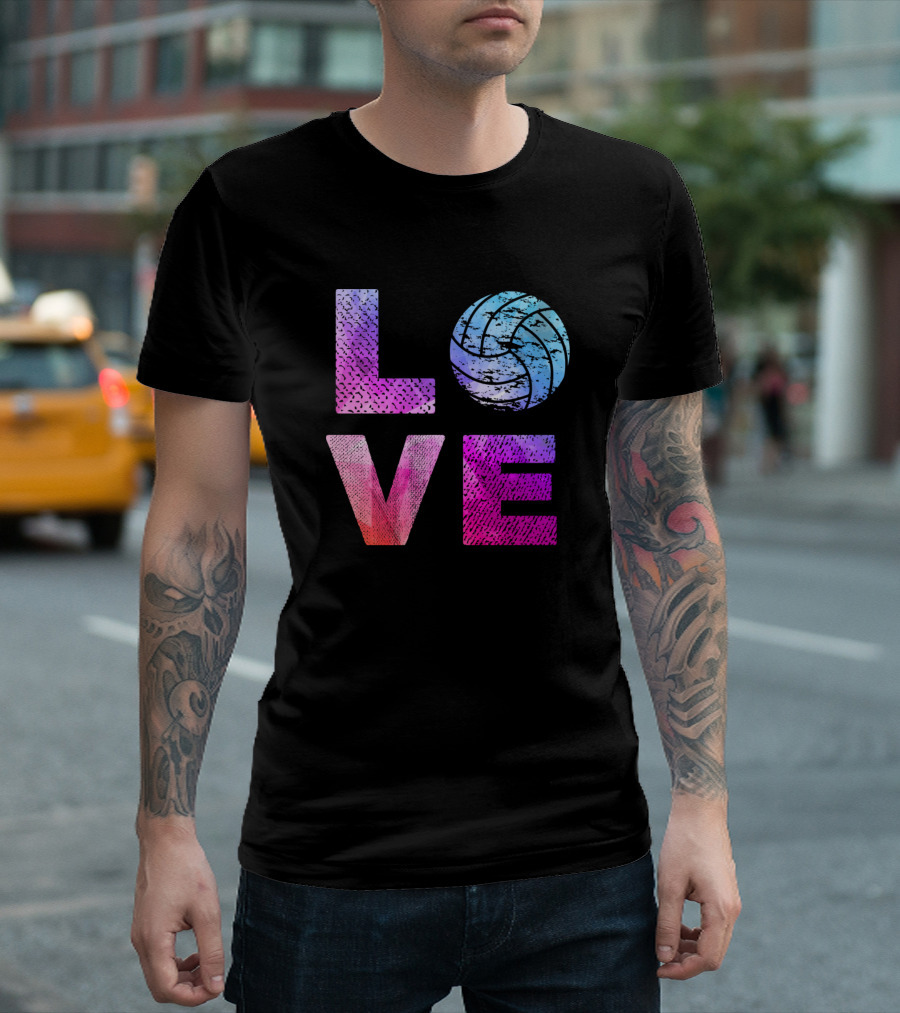 Love Volleyball Vintage Retro Player T-Shirt