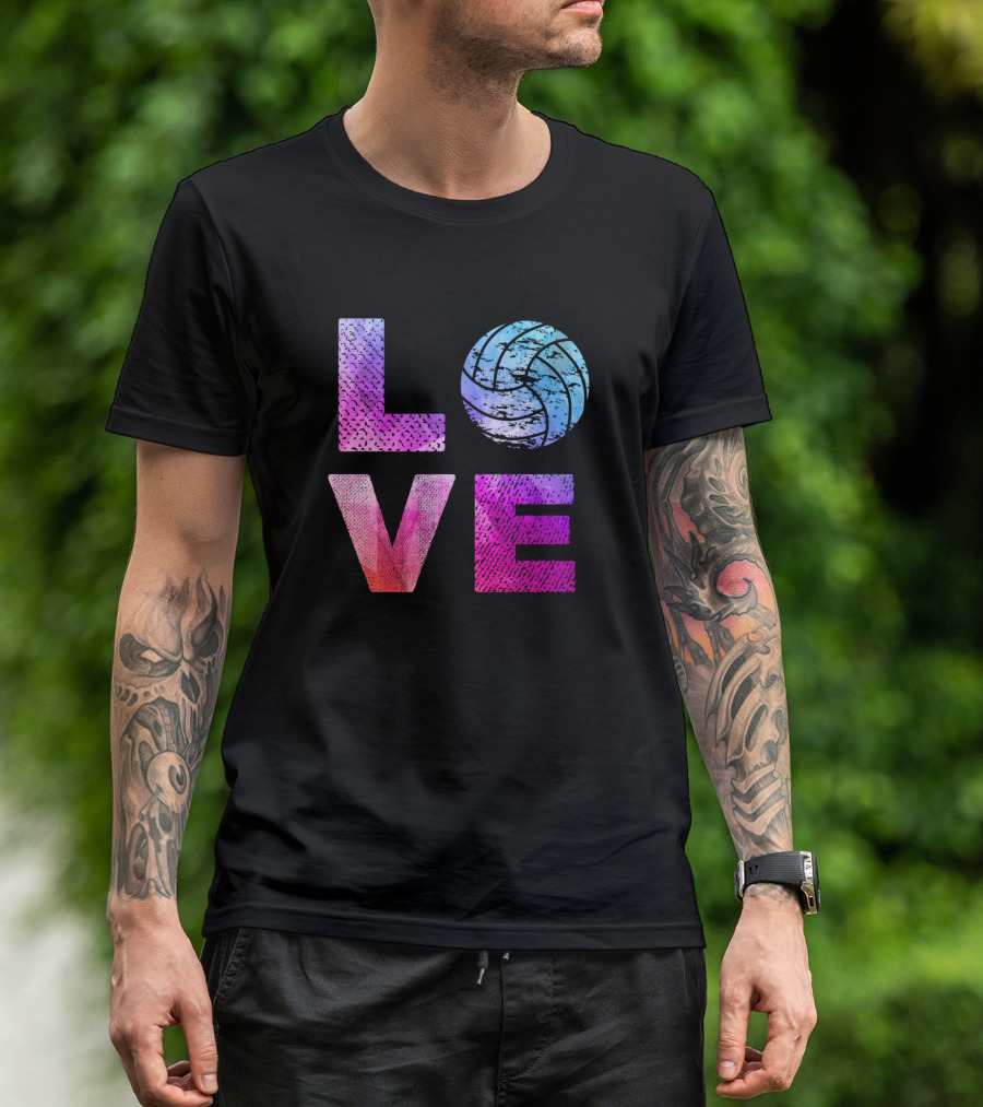 Love Volleyball Vintage Retro Player T-Shirt