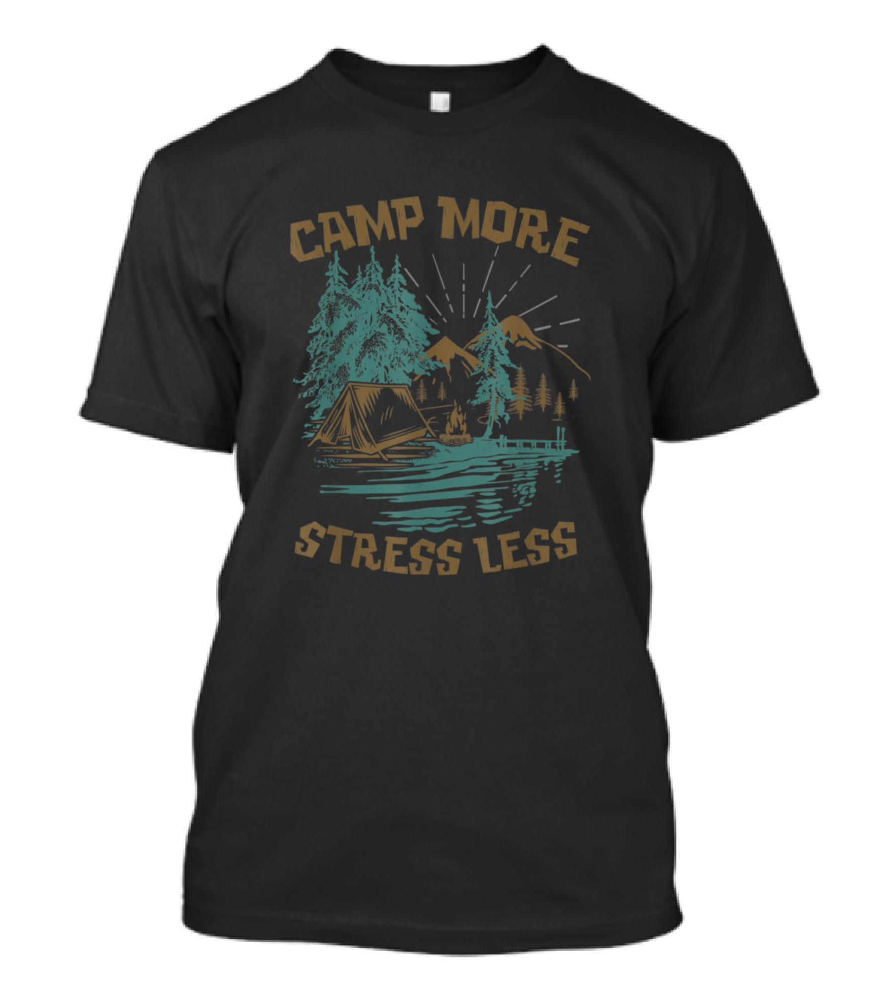 Camp More Stress Less T-Shirt