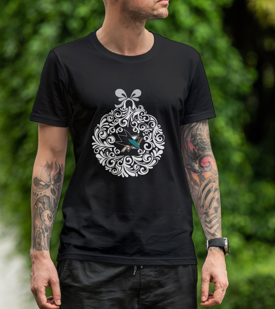 San Jose Sharks Christmas Ball T-Shirt