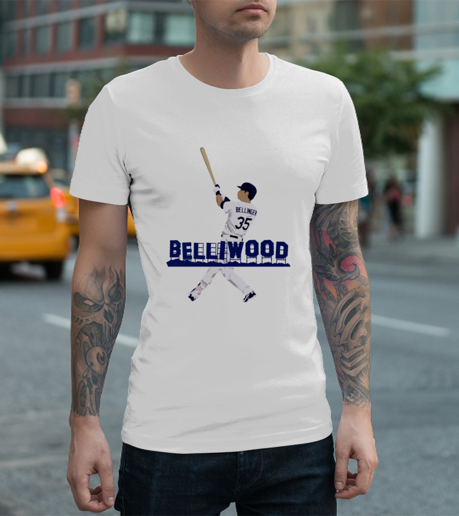 Cody Bellinger Belliwood 35 Baseball Swing T-Shirt