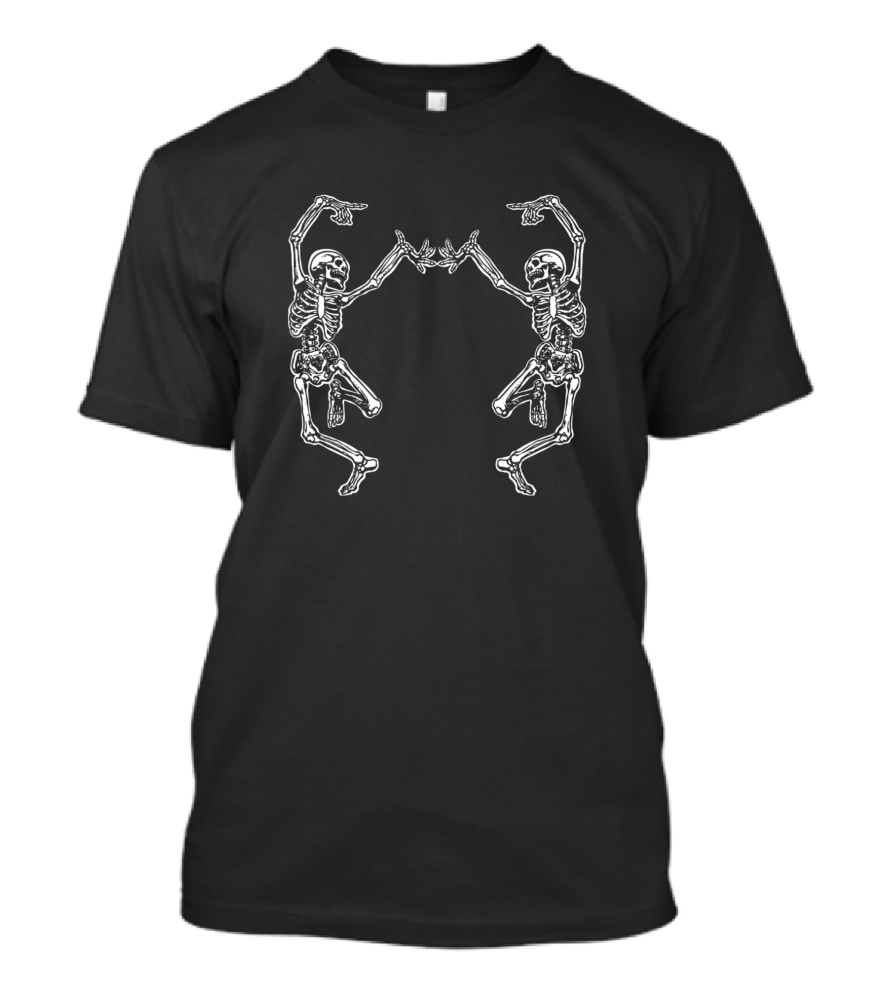 Dancing Skeletons Funny Skeletons Mirror Dance T-Shirt