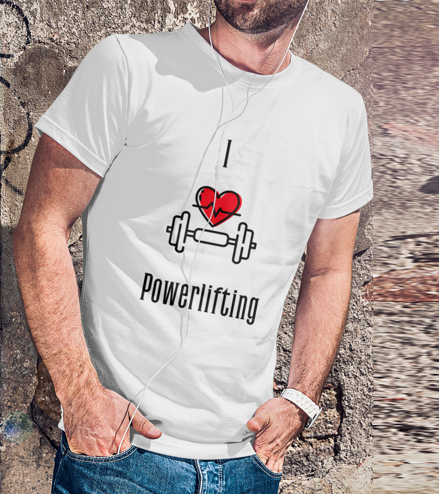 I Heartbeat Powerlifting T-Shirt