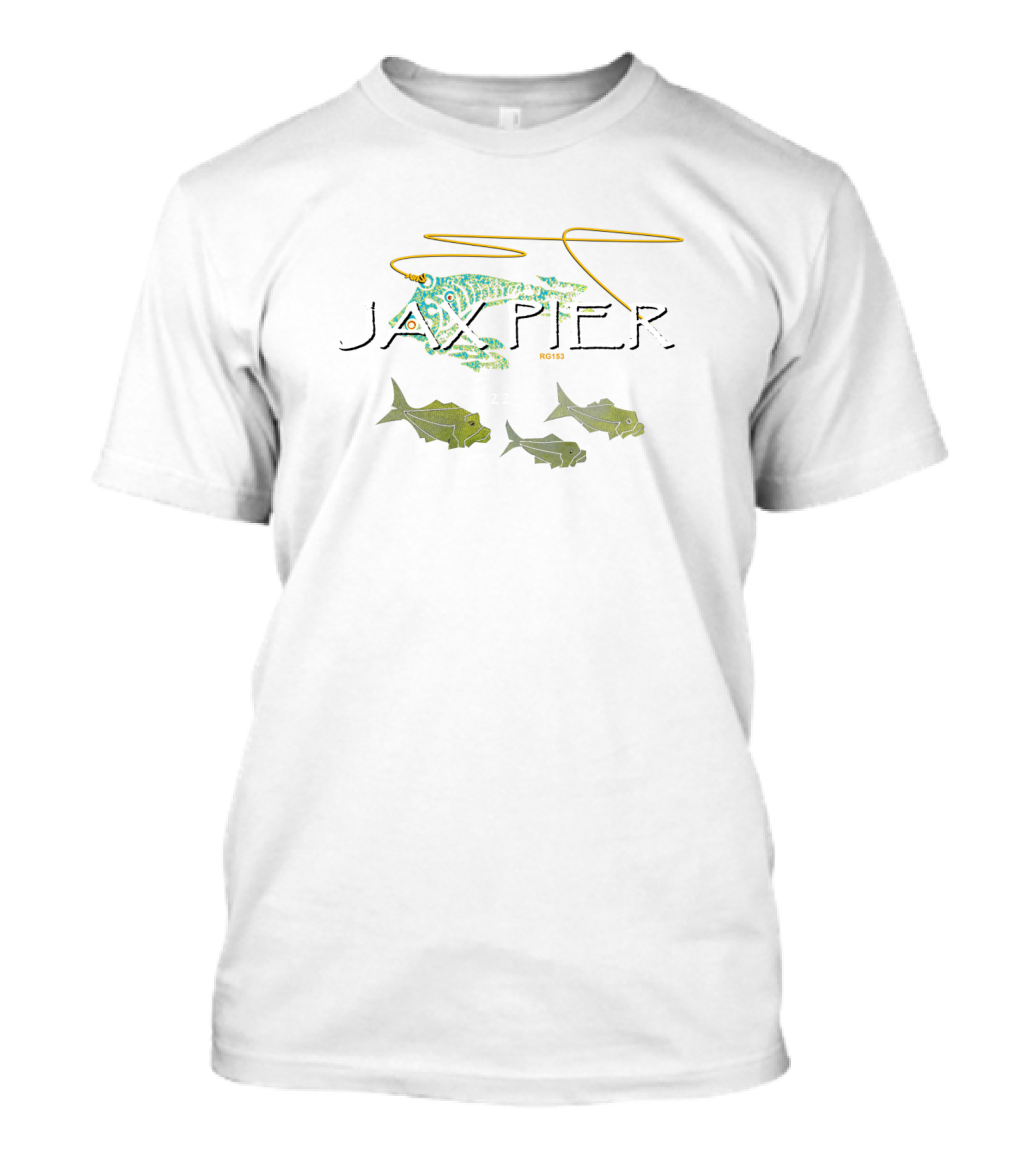 Jax Pier Fishing Jacksonville Beach 32250 Florida T-Shirt