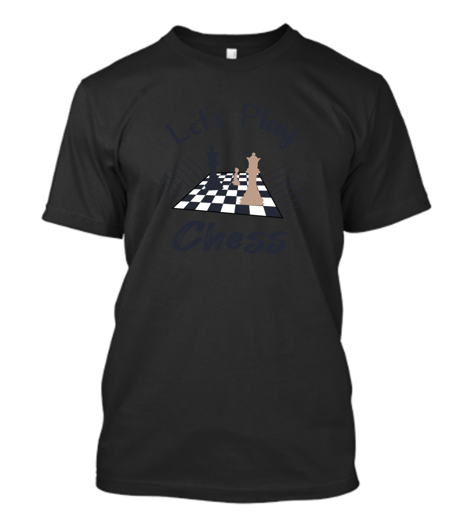Let's Play Chess With Chessboard And Pieces T-Shirt