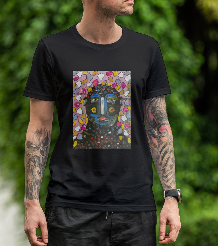 Literally Abstract Colorful Face T-Shirt