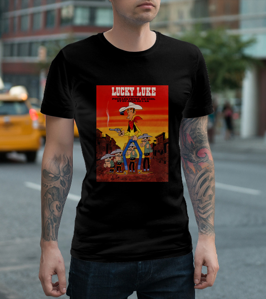 LUCKY LUKE POUR LES FÊTES DE NOËL ET DU JOUR DE L'AN T-Shirt