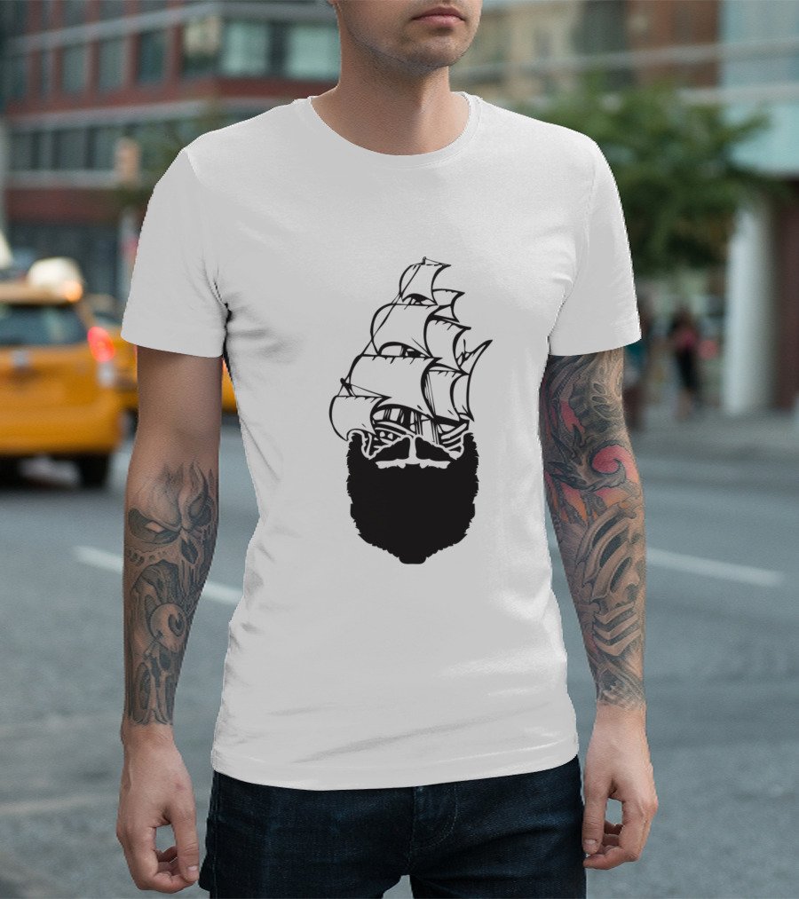 Pirate Beard Ship T-Shirt