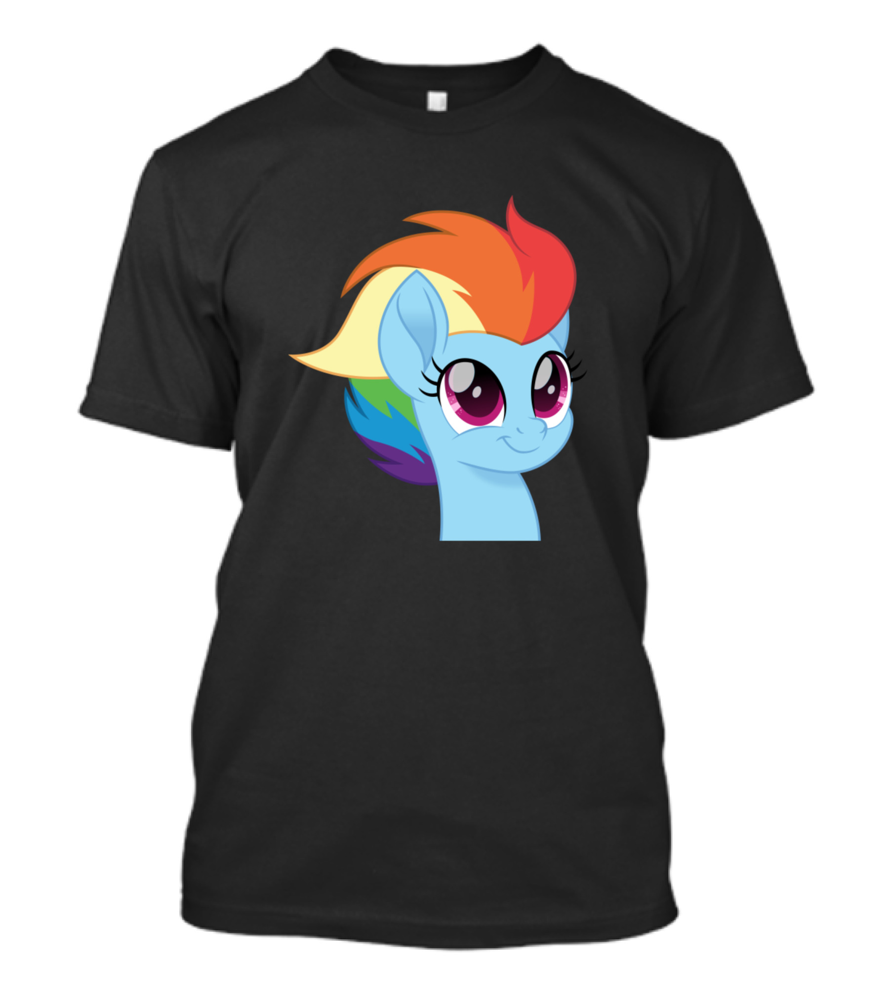 Rainbow Dash Short Mane Colorful T-Shirt