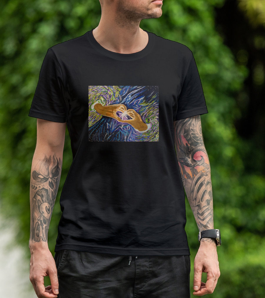 Across The Universe By Scott Hulderson Galaxy Portal Vortex Abstract Cosmic T-Shirt
