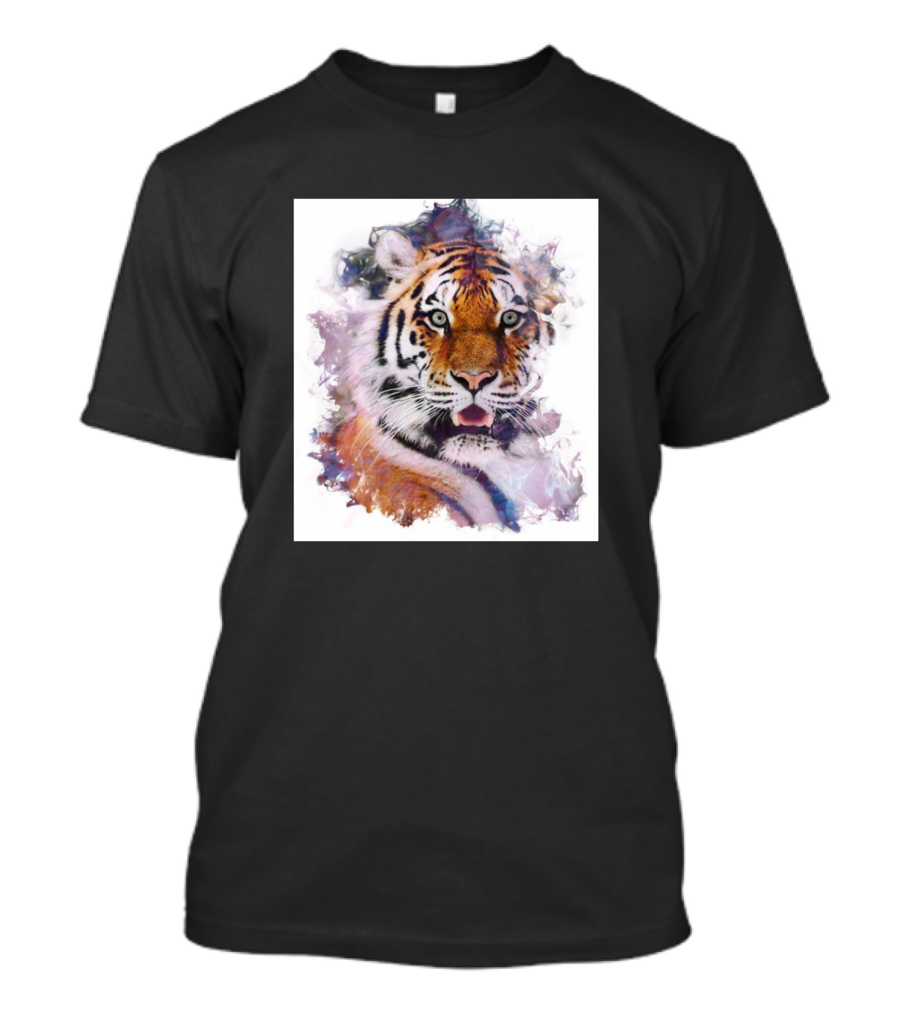 Beautiful Tiger Watercolor Burst T-Shirt