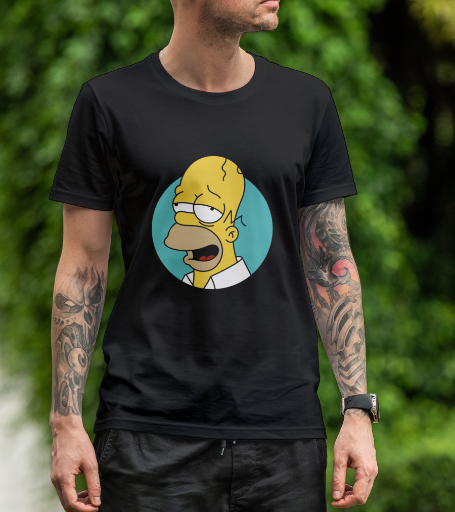 Drunk Face Homer Simpson The Simpsons T-Shirt