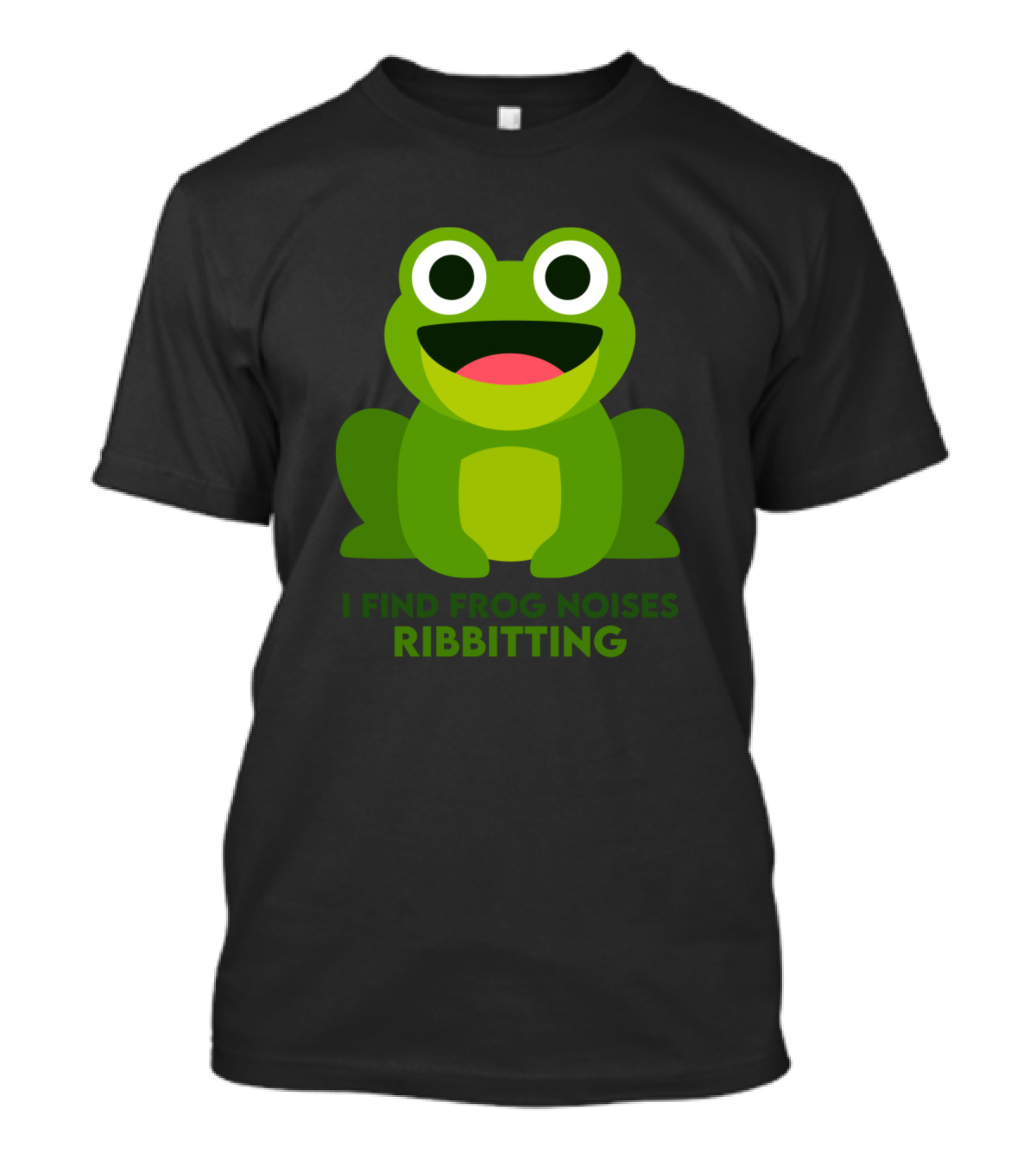 I Find Frog Noises Ribbitting Frog Cartoon T-Shirt
