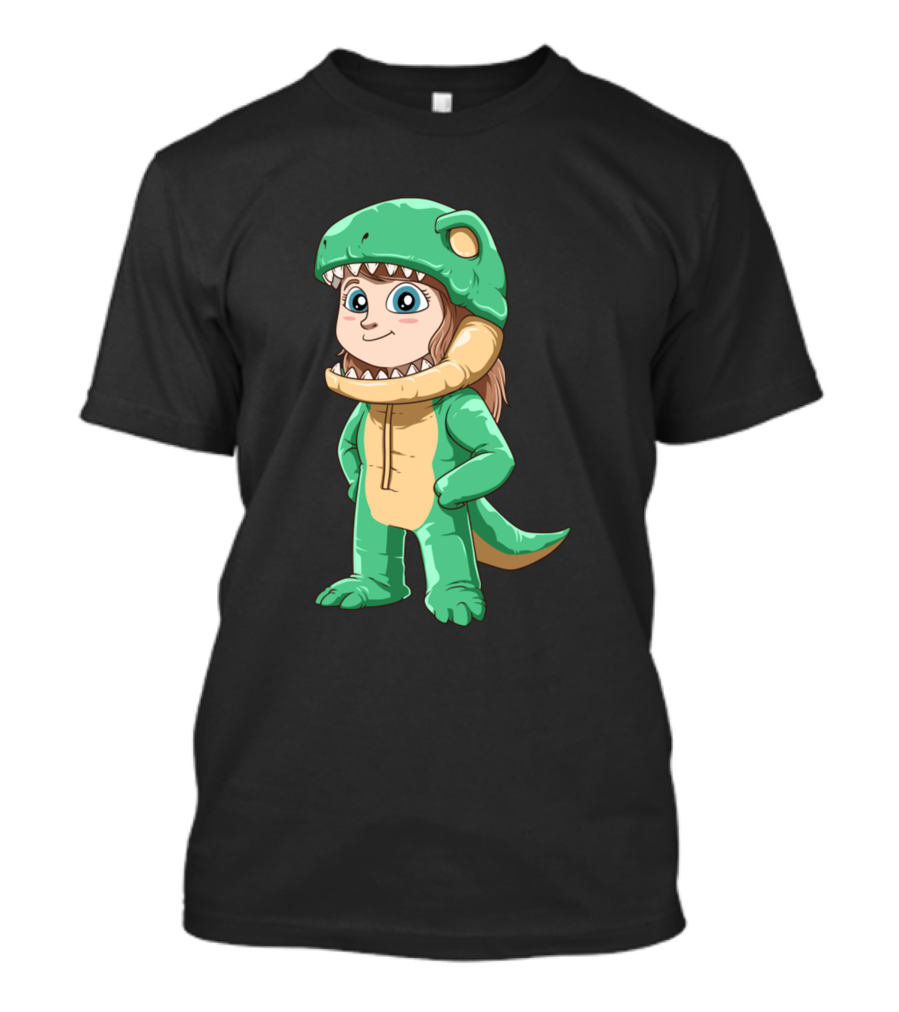 Kawaii Rex Girl Dinosaur Costume Adorable T-Shirt