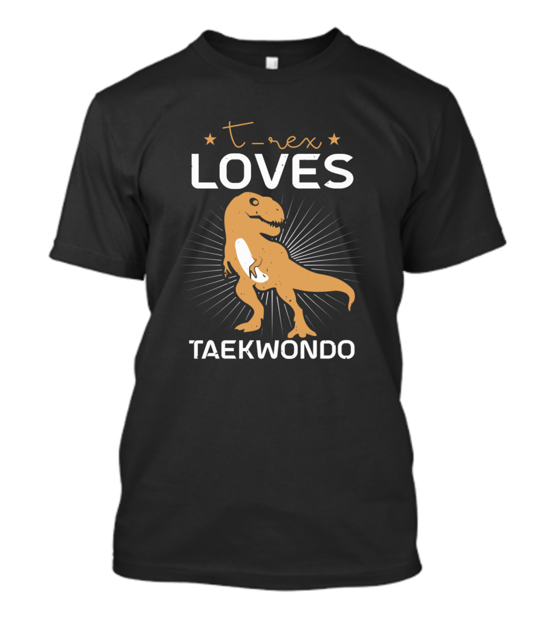 T-Rex Loves Taekwondo Rex Dinosaur Taekwondo T-Shirt