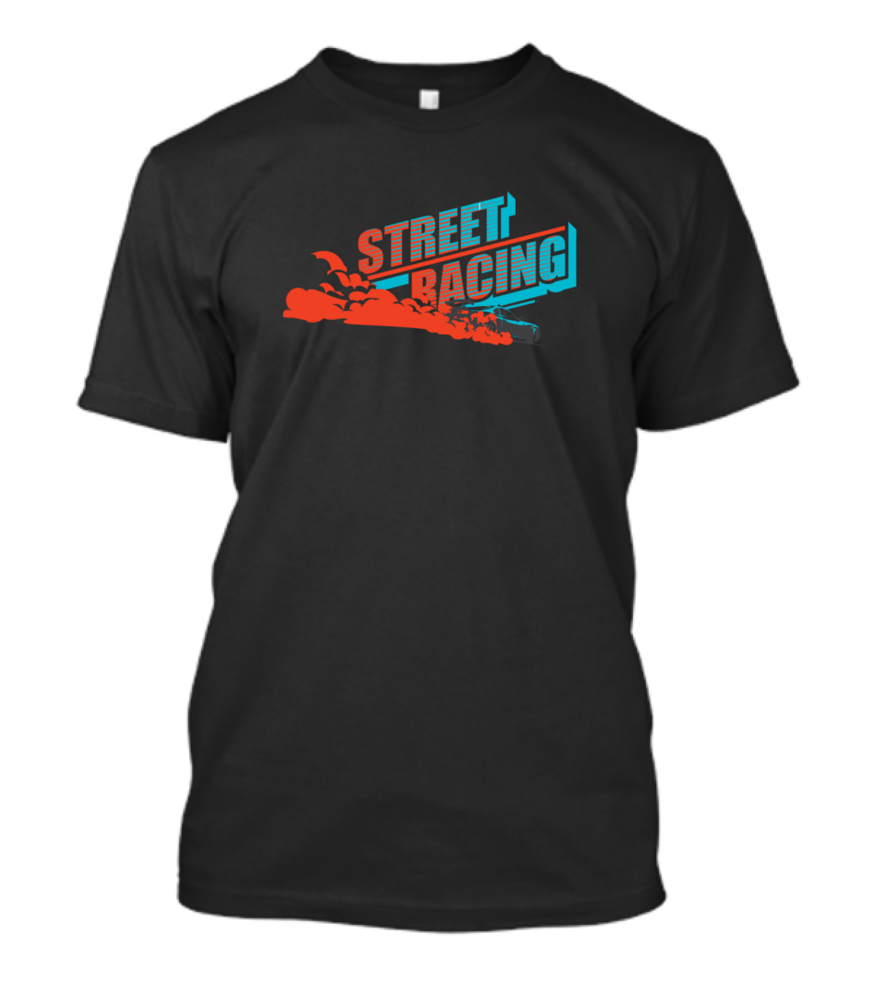 STREET RACING Vintage Style With Speed And Smoke T-Shirt