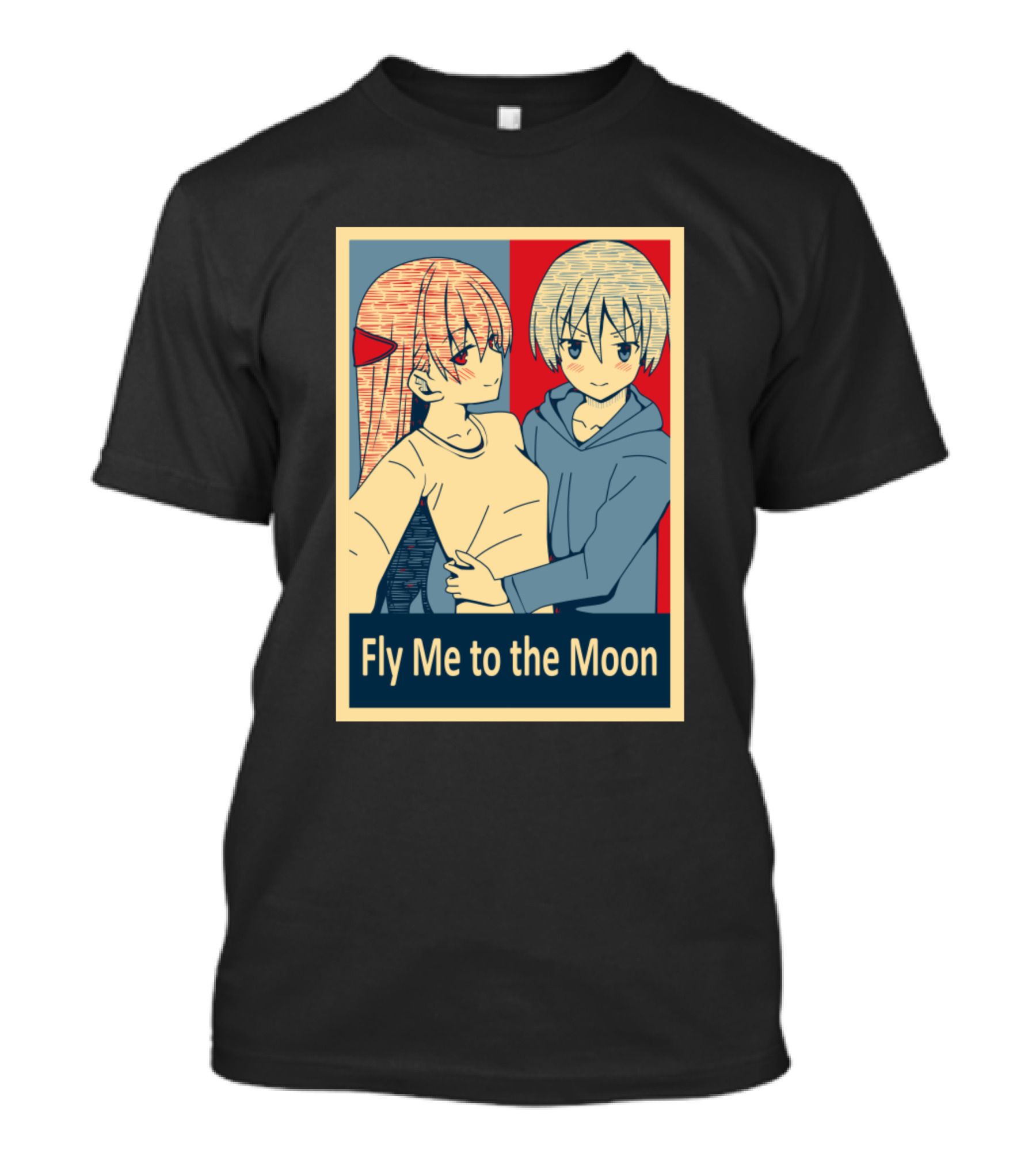 Tonikaku Kawaii Fly Me To The Moon Anime Couple T-Shirt