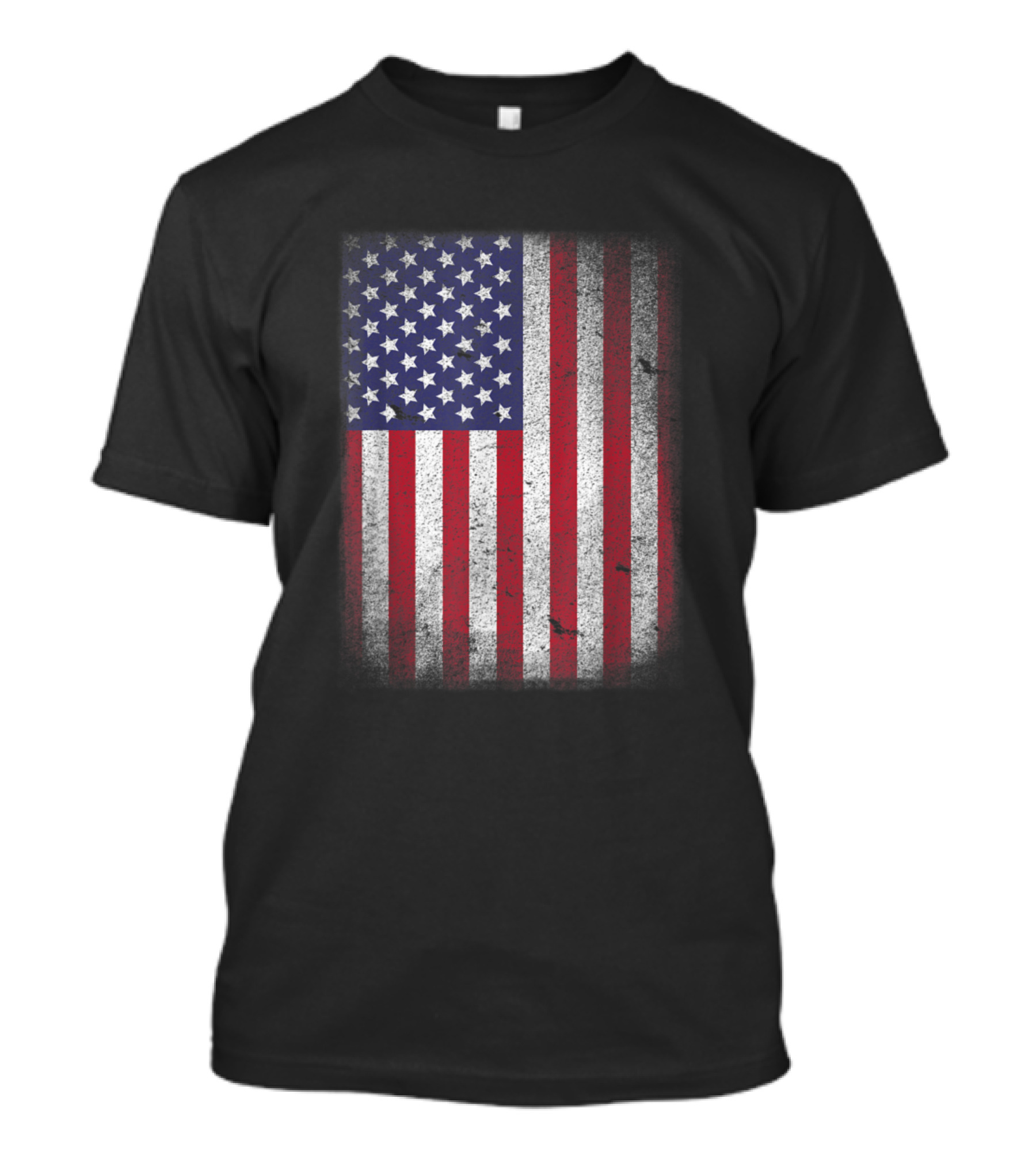 Usa Flag 4Th July American Red White Blue Star Stripes Patriotic Vintage T-Shirt