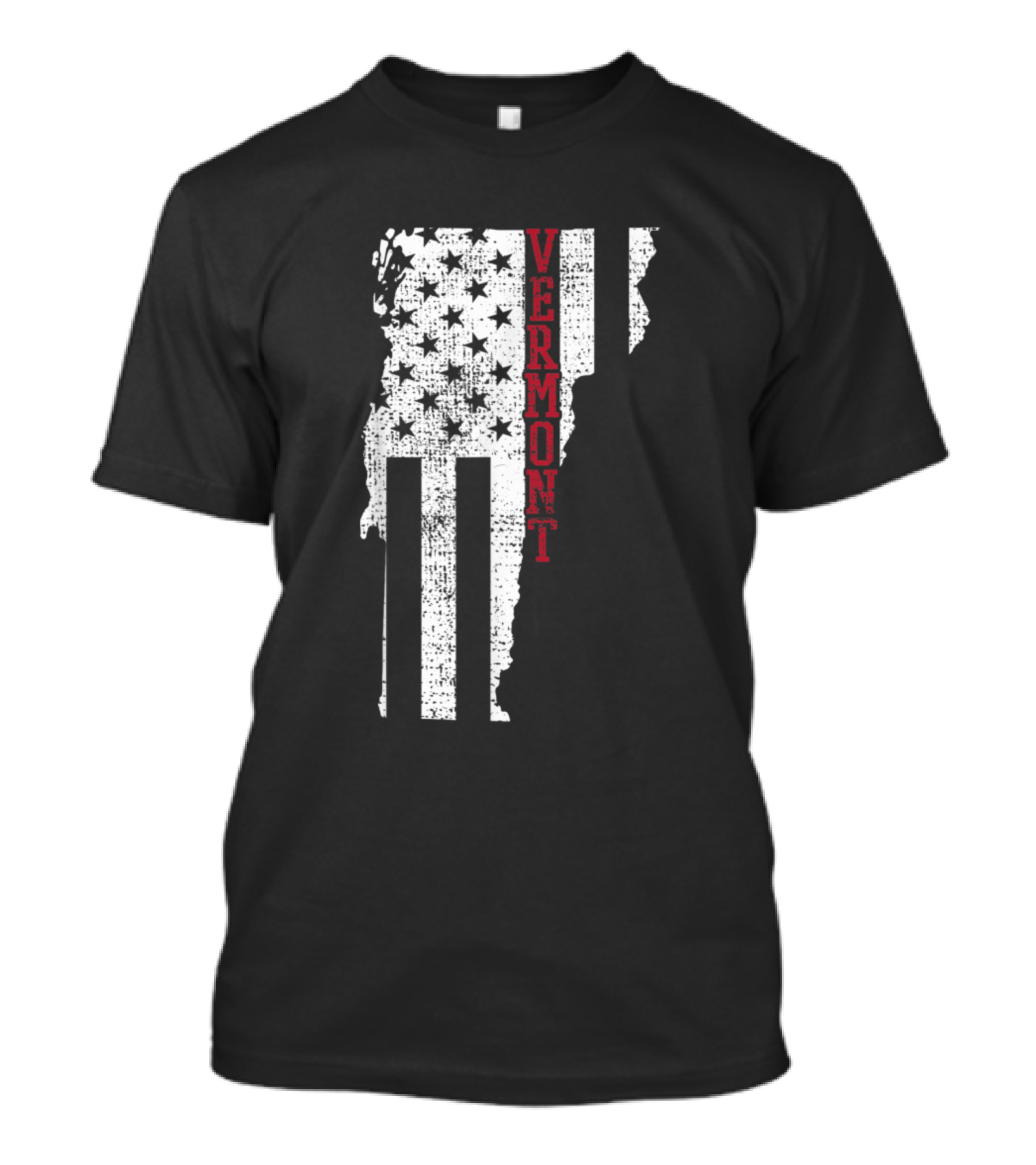 Vermont Vintage American Flag 4th Fourth Of July USA T-Shirt