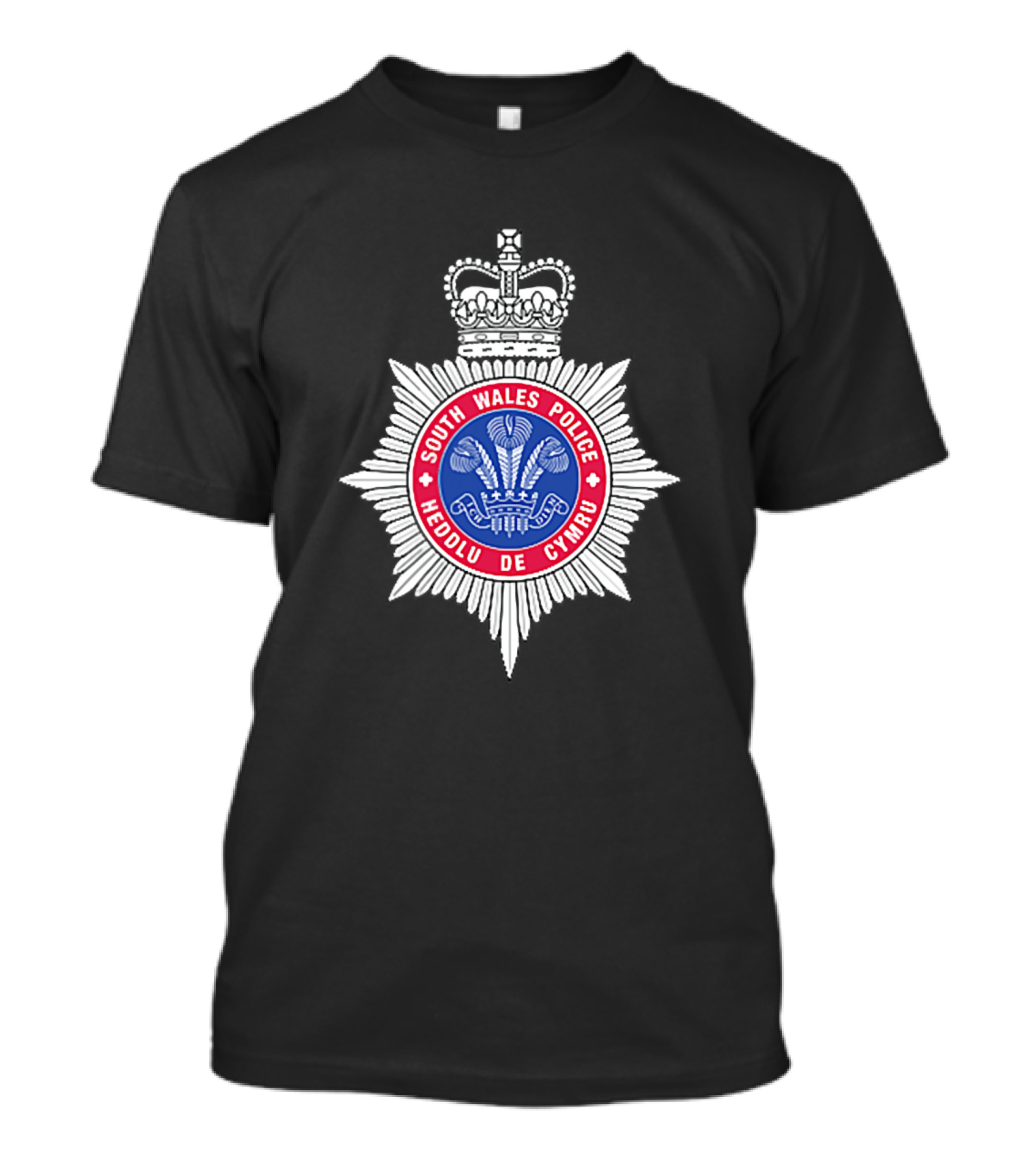 South Wales Police Heddlu De Cymru Badge Emblem T-Shirt
