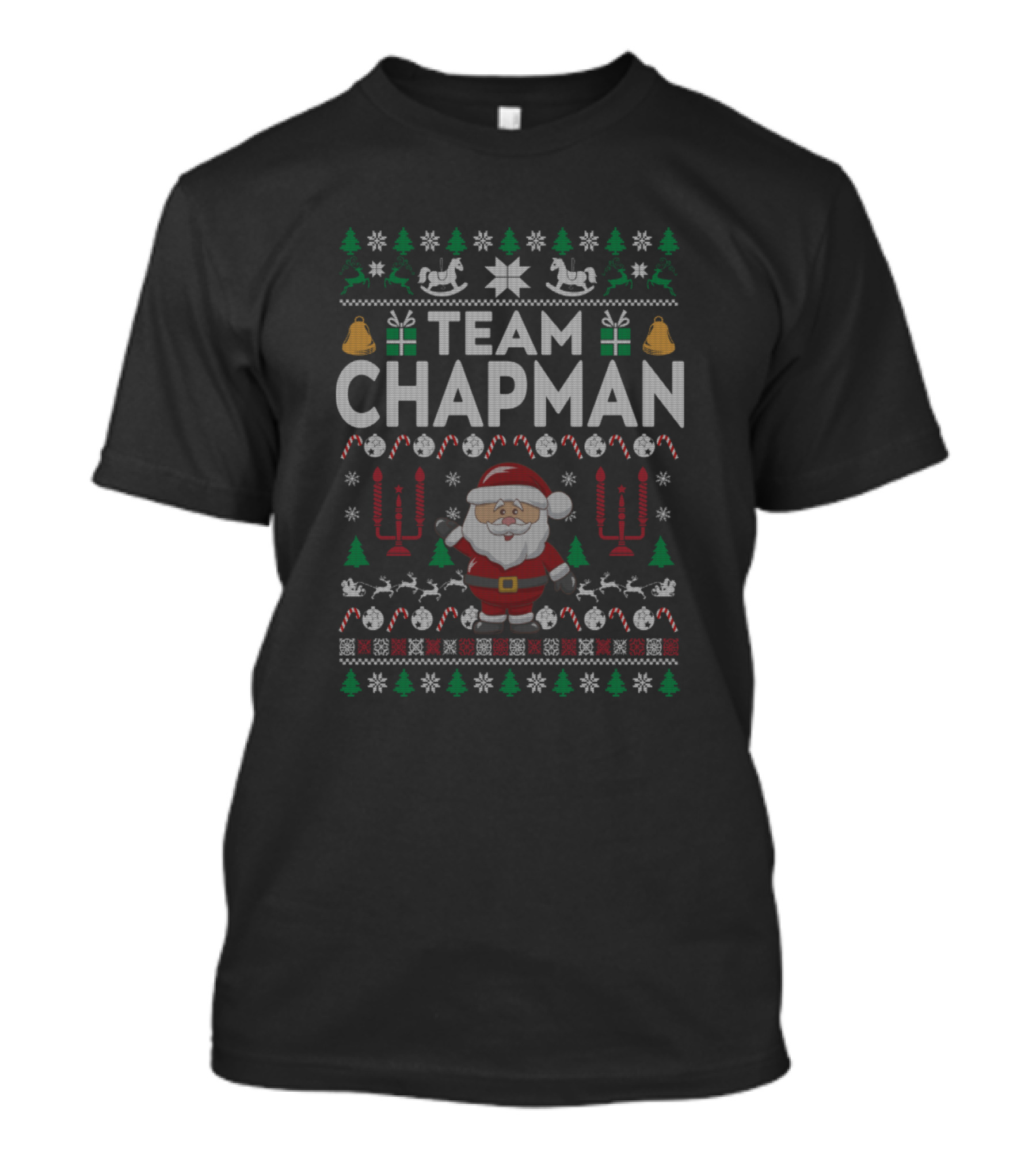 Team Chapman Family Santa Christmas T-Shirt