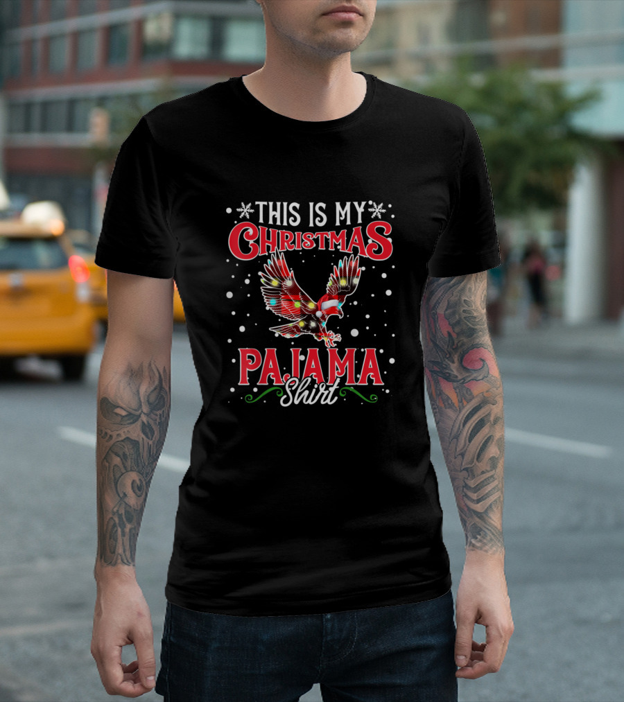 This Is My Christmas Pajama Shirt Eagle T-Shirt